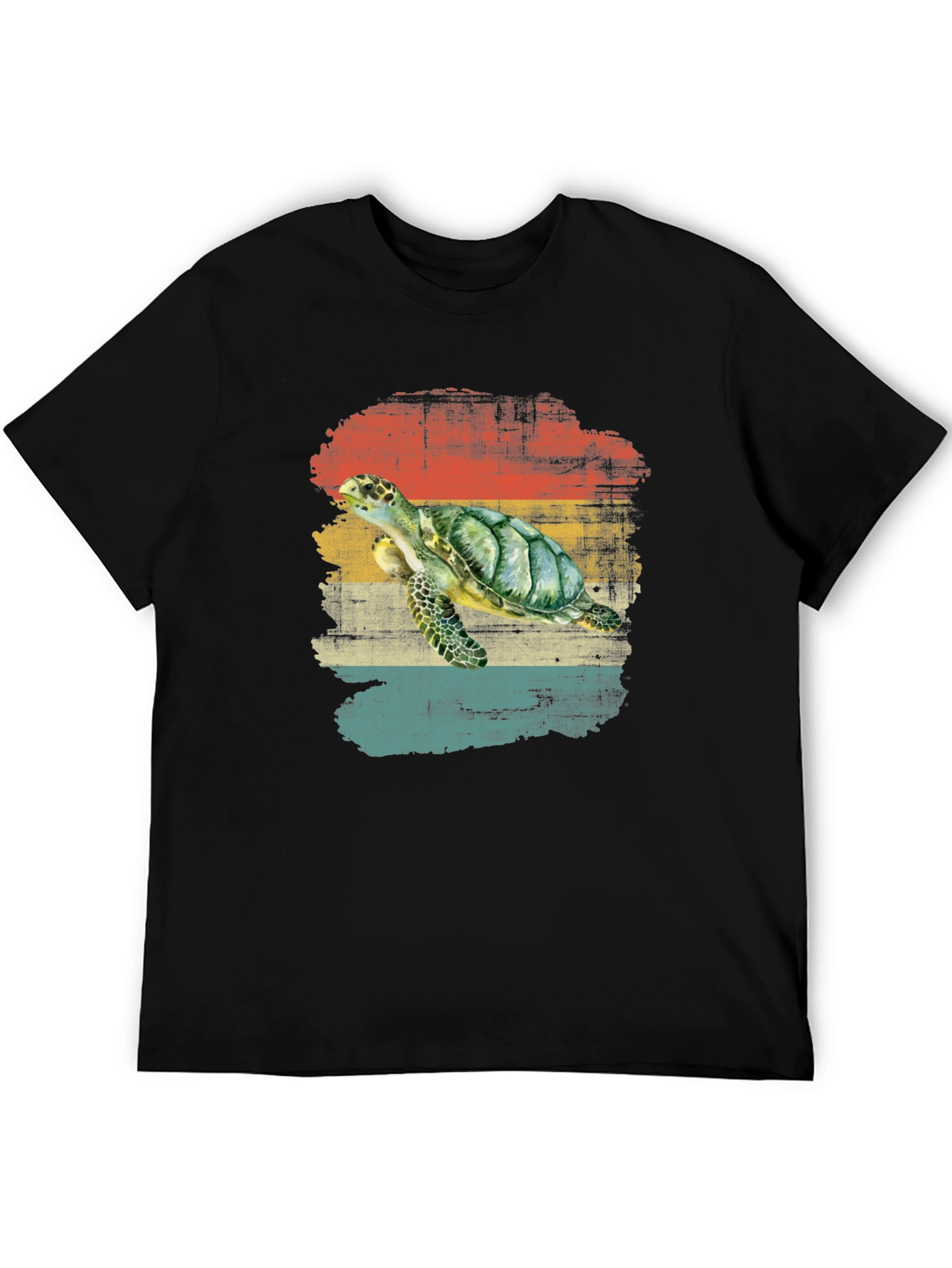 Retro Sea Turtle Graphic T-Shirt