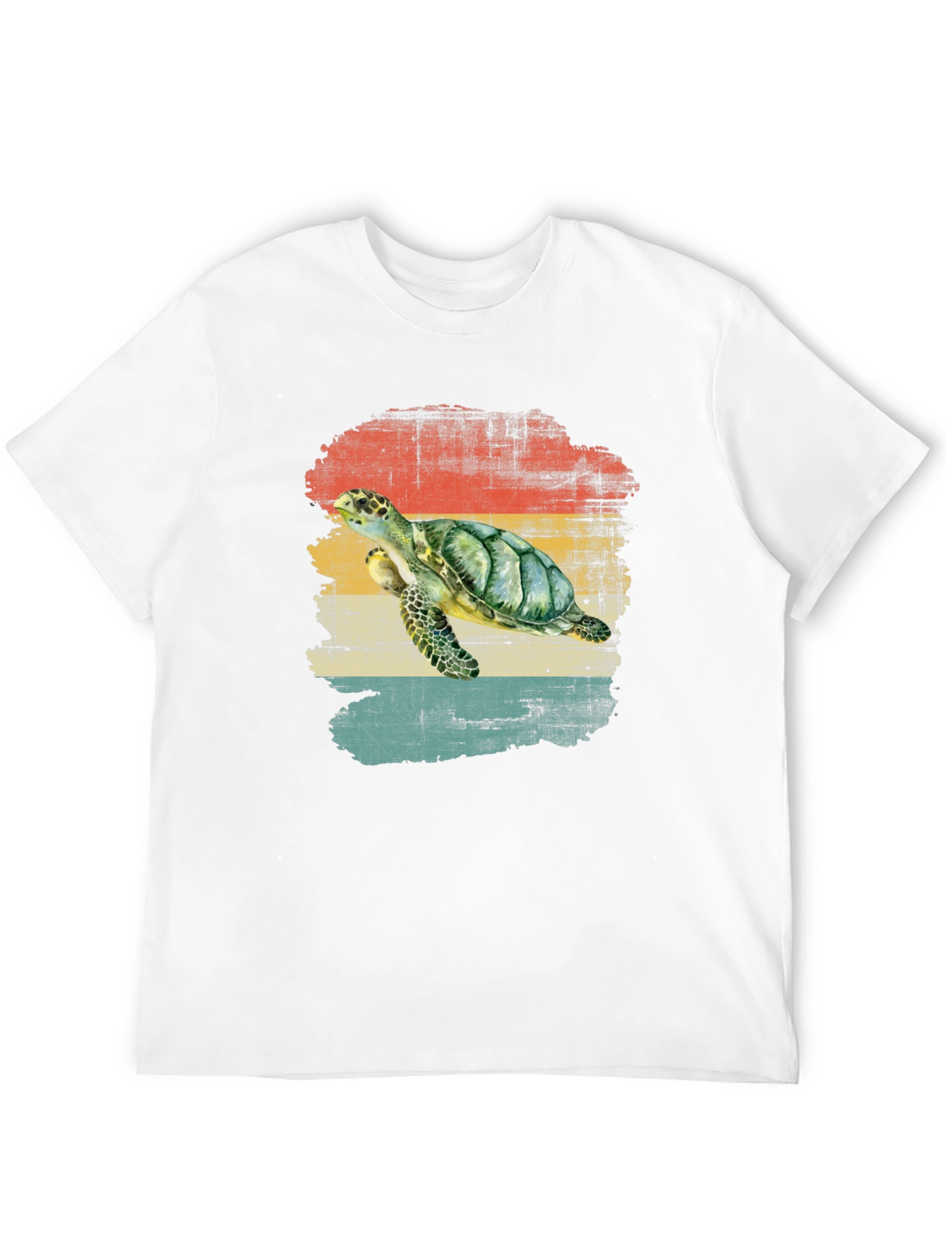 Retro Sea Turtle Graphic T-Shirt