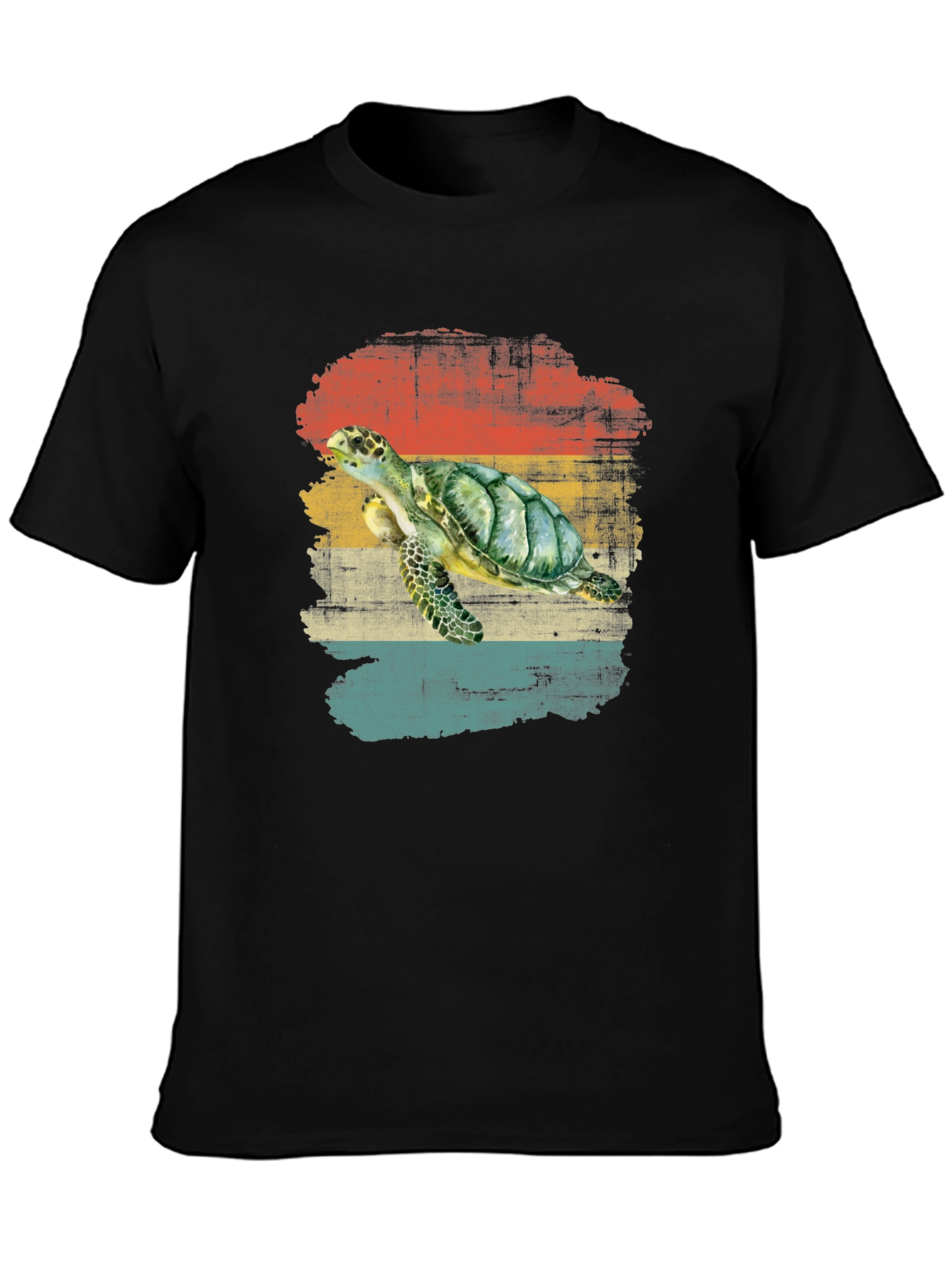 Retro Sea Turtle Graphic T-Shirt