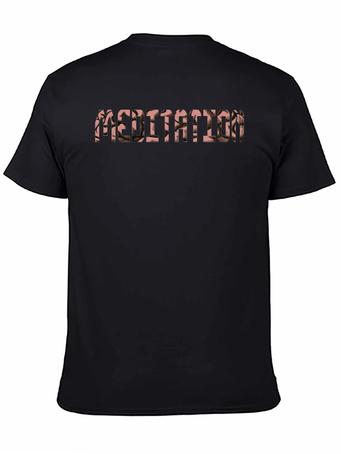 Meditation Graphic Black T-Shirt