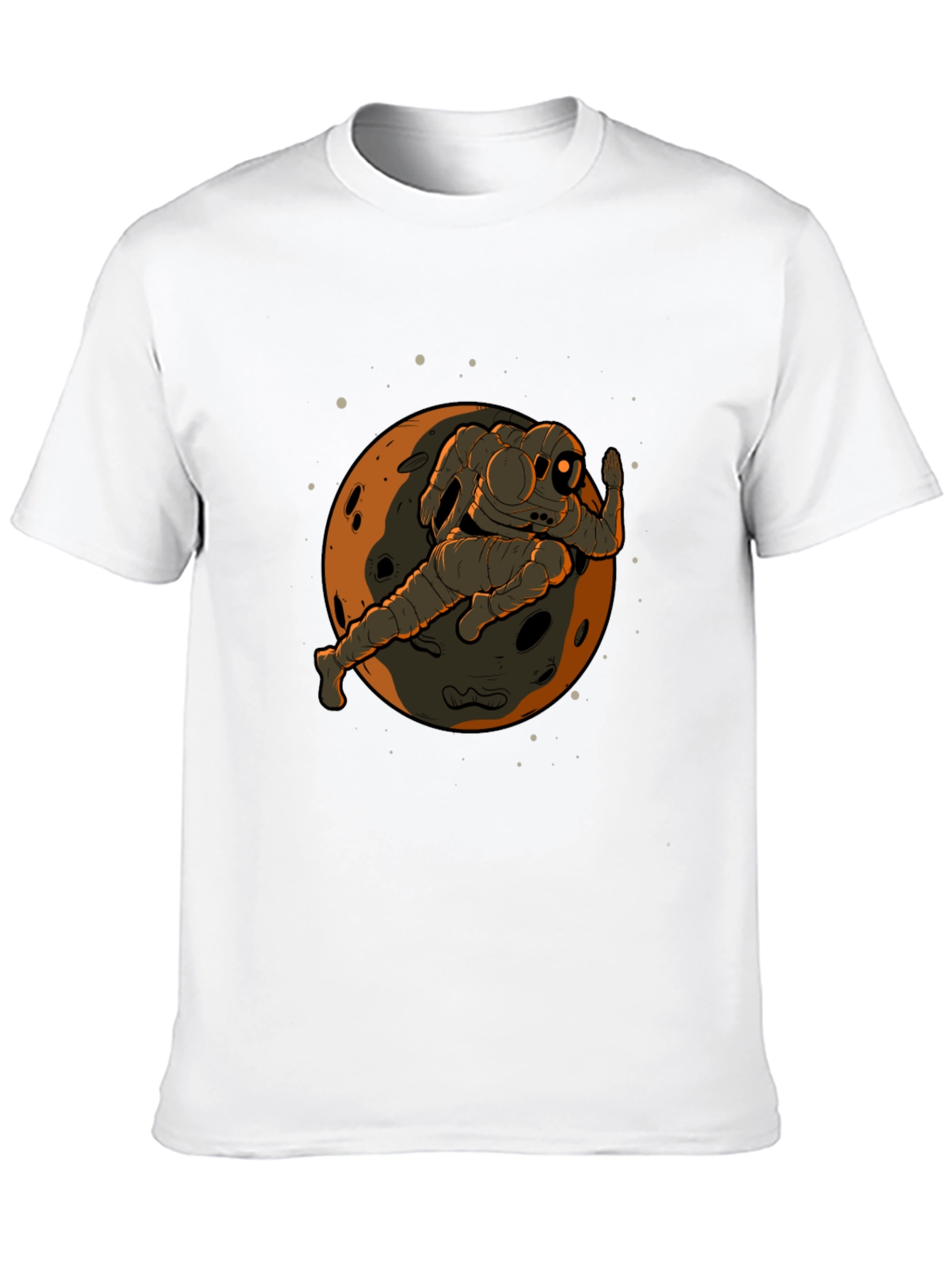 Astronaut Moon Graphic Black T-Shirt