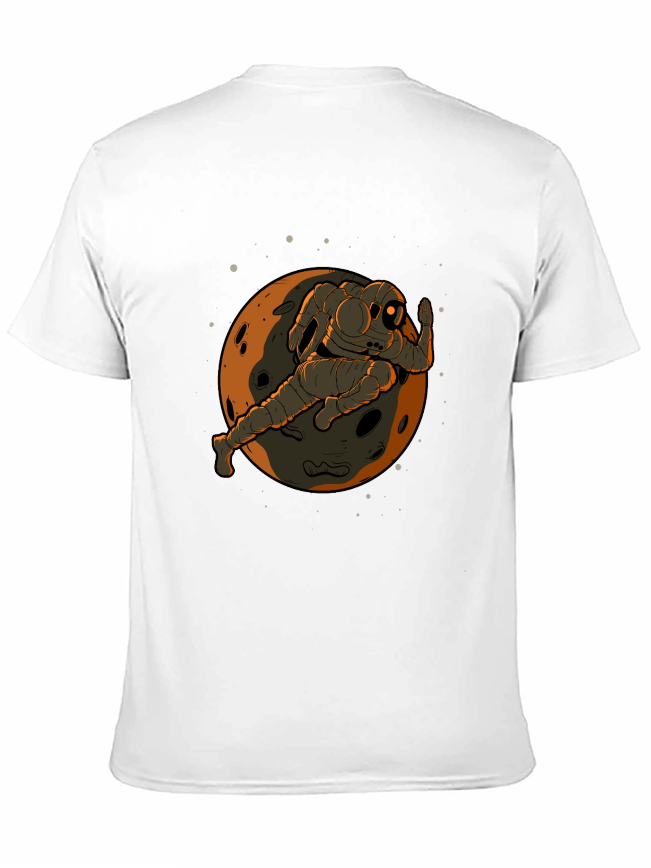 Astronaut Moon Graphic Black T-Shirt