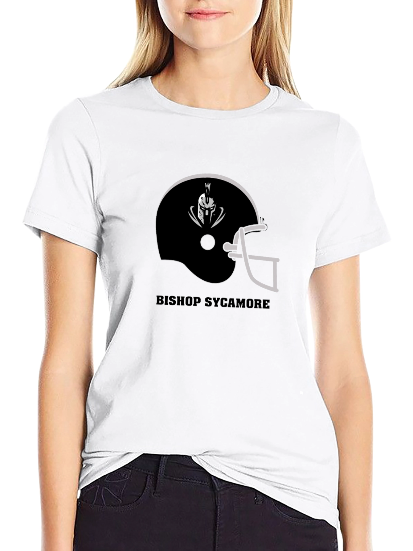 Bishop Sycamore Spartan Football Black T-Shirt