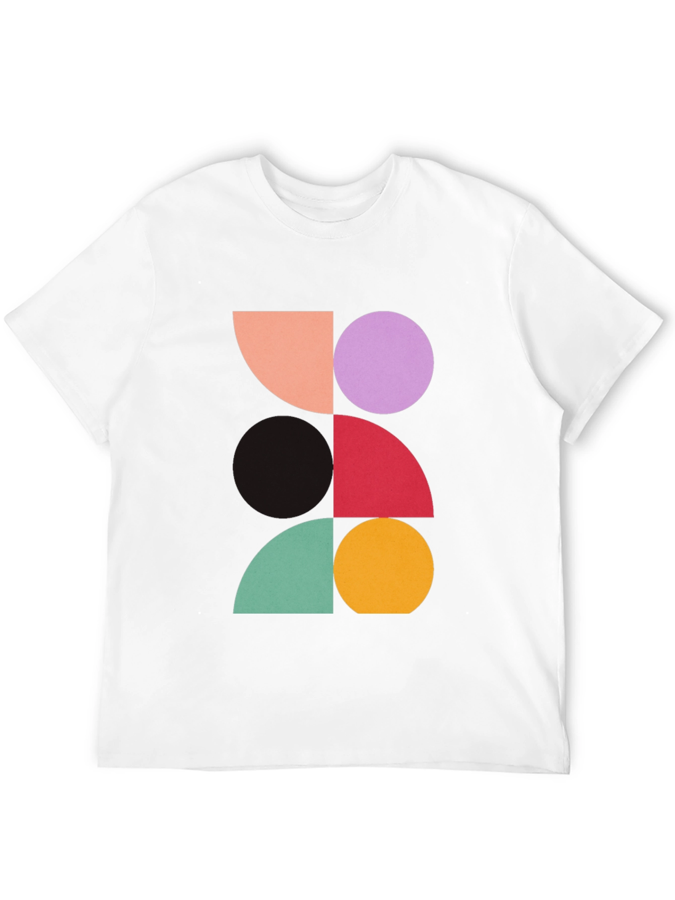 Abstract Geometric Design Tee - Modern Art Shirt