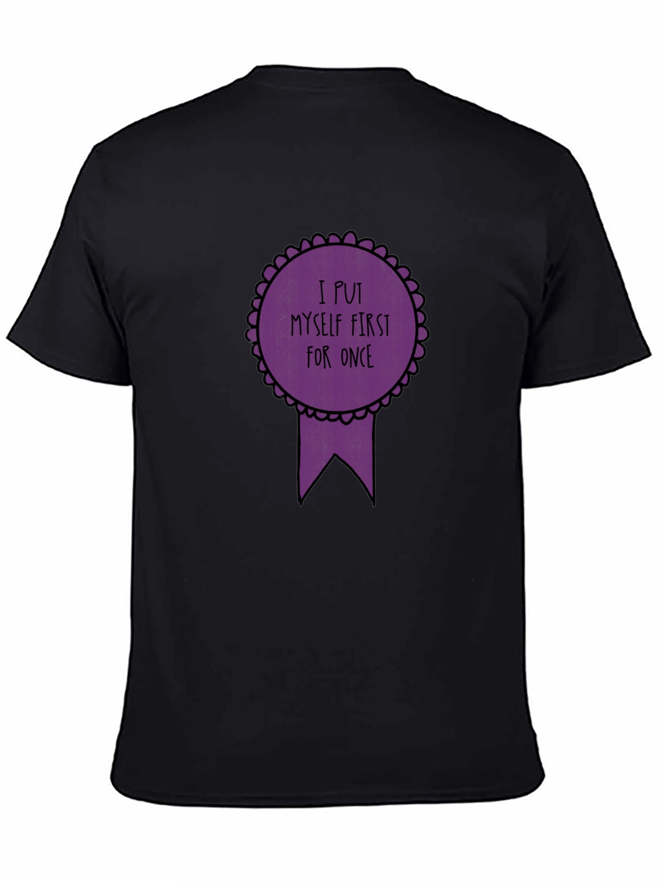 Self-Care T-Shirt - I Put Myself First Black Tee