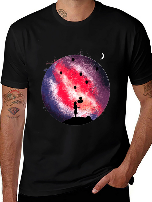 Galaxy Girl Graphic Print Tee