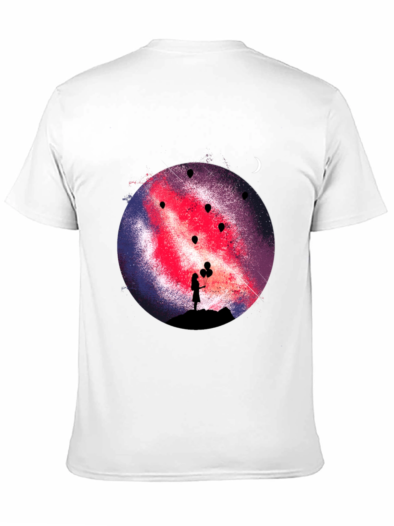 Galaxy Girl Graphic Print Tee