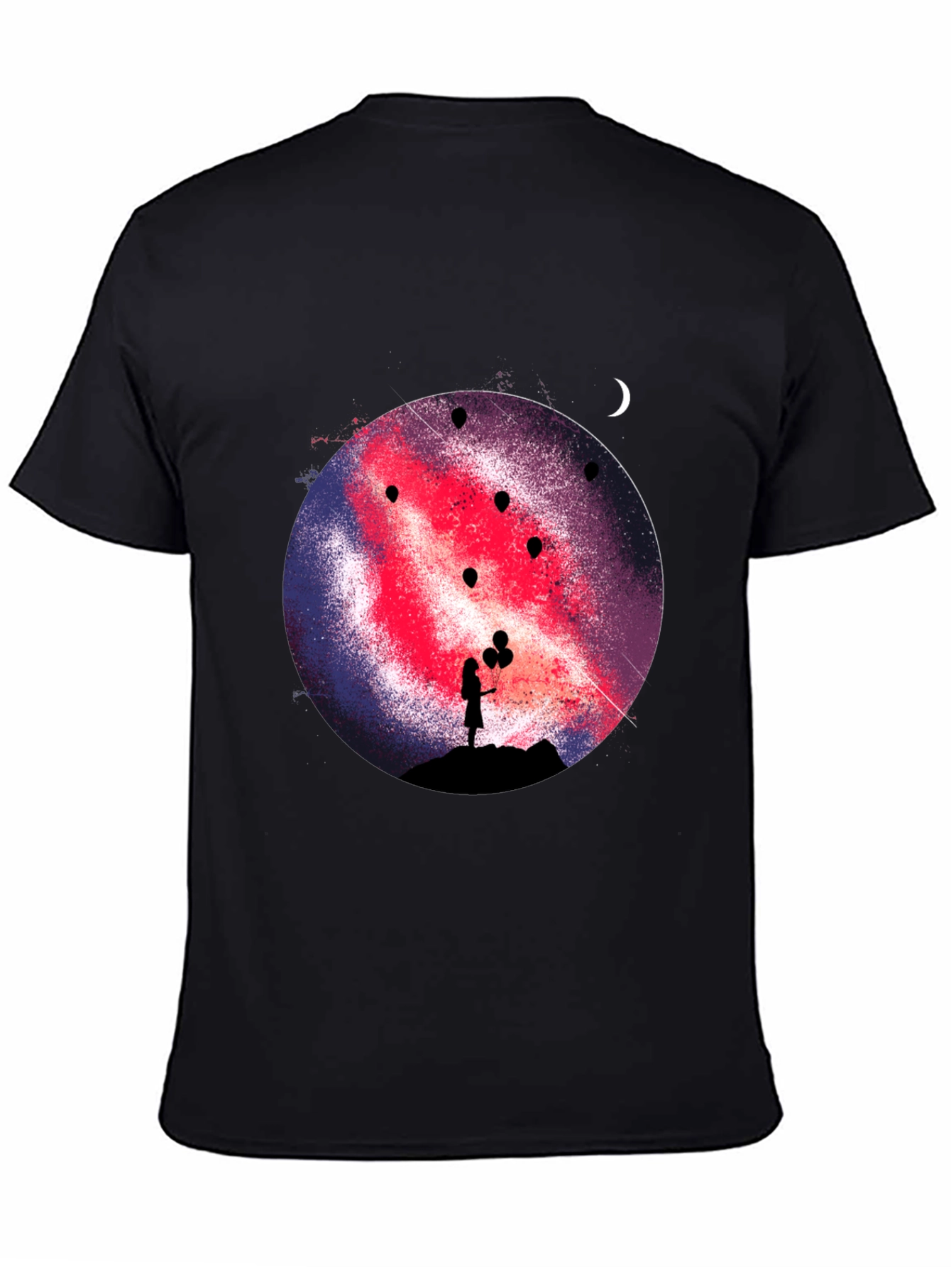Galaxy Girl Graphic Print Tee