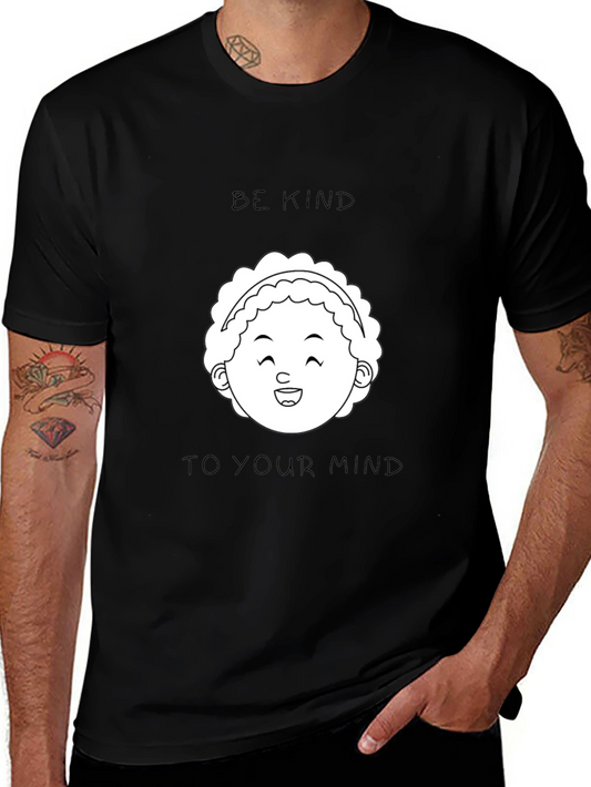 Be Kind To Your Mind Graphic Tee - Black T-Shirt