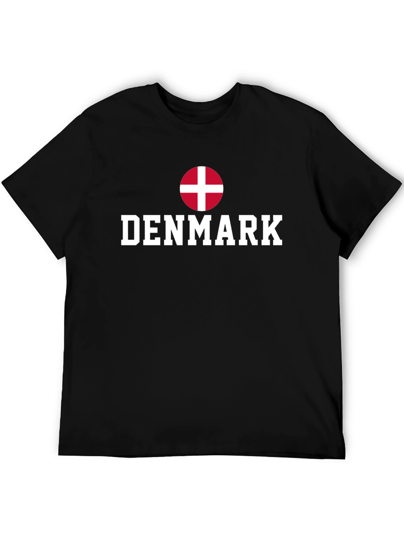 Denmark Flag T-Shirt - Black