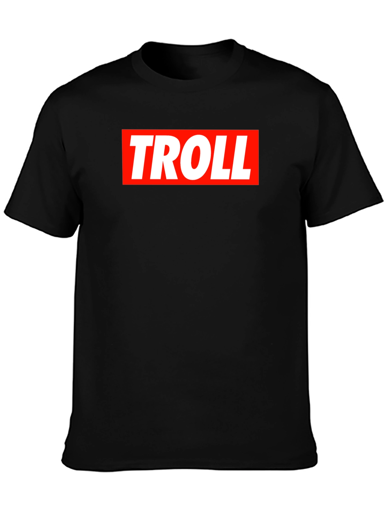 Troll Graphic Tee - Red Box Logo Style