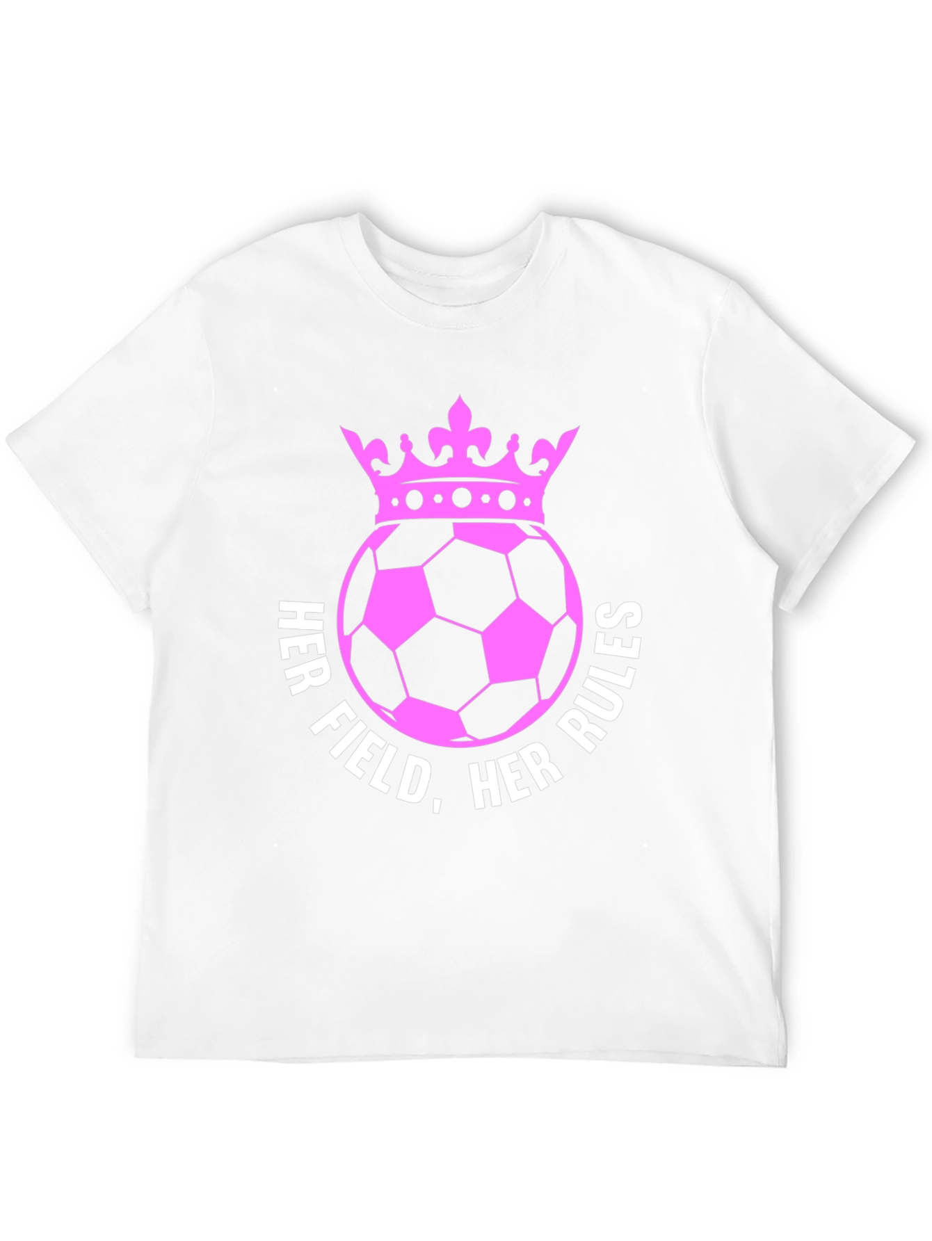 Her Field Her Rules Soccer Crown T-Shirt