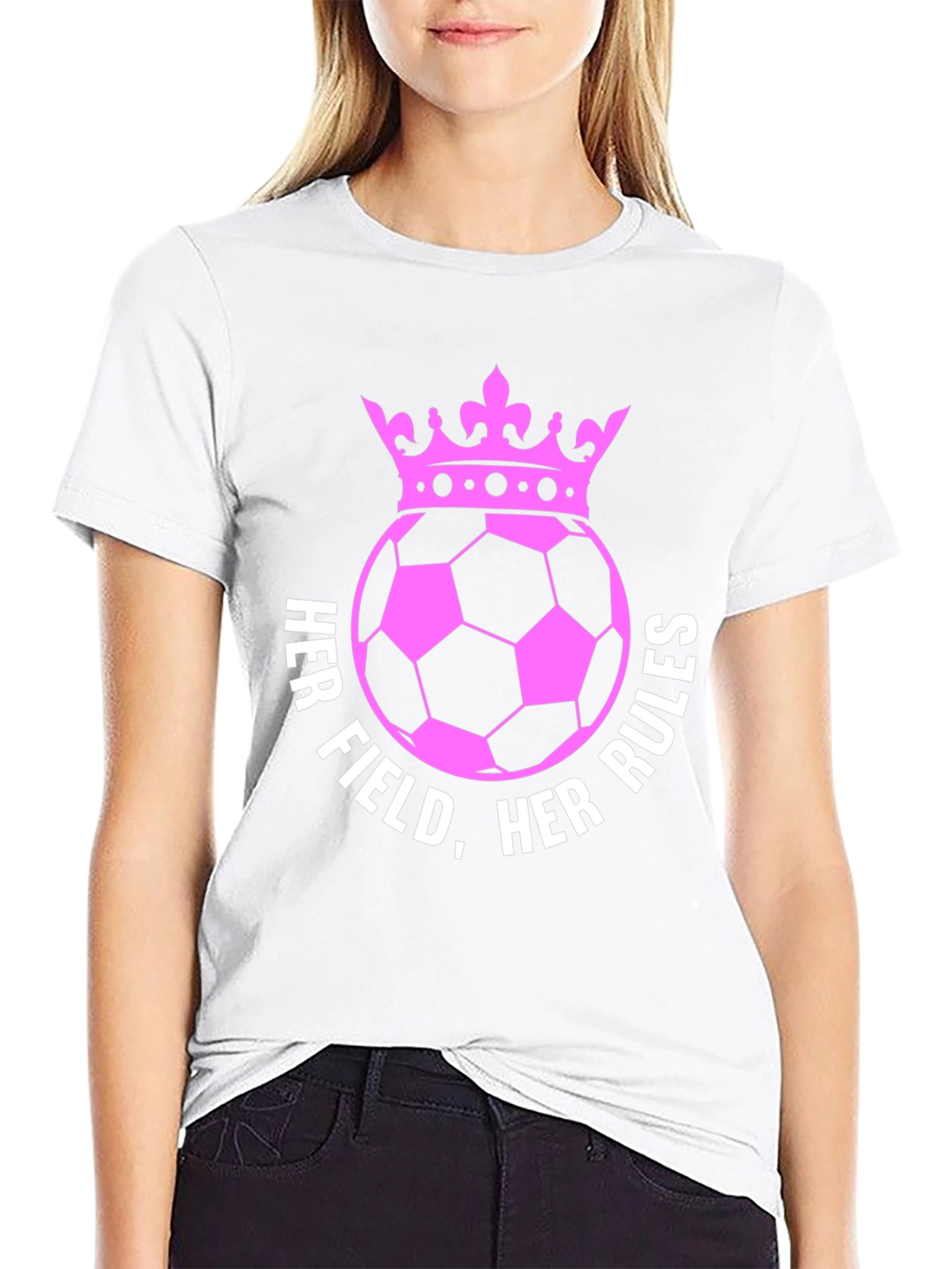Her Field Her Rules Soccer Crown T-Shirt