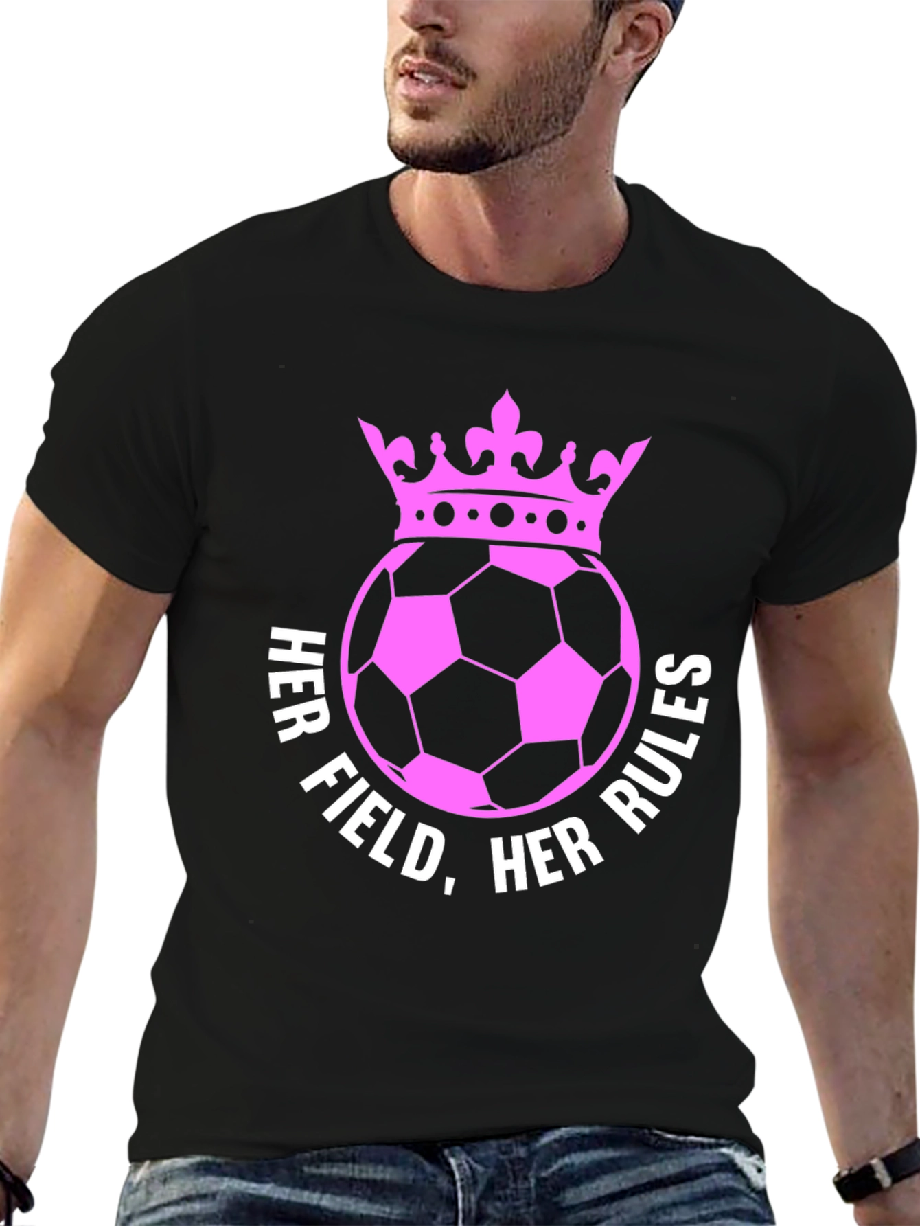 Her Field Her Rules Soccer Crown T-Shirt