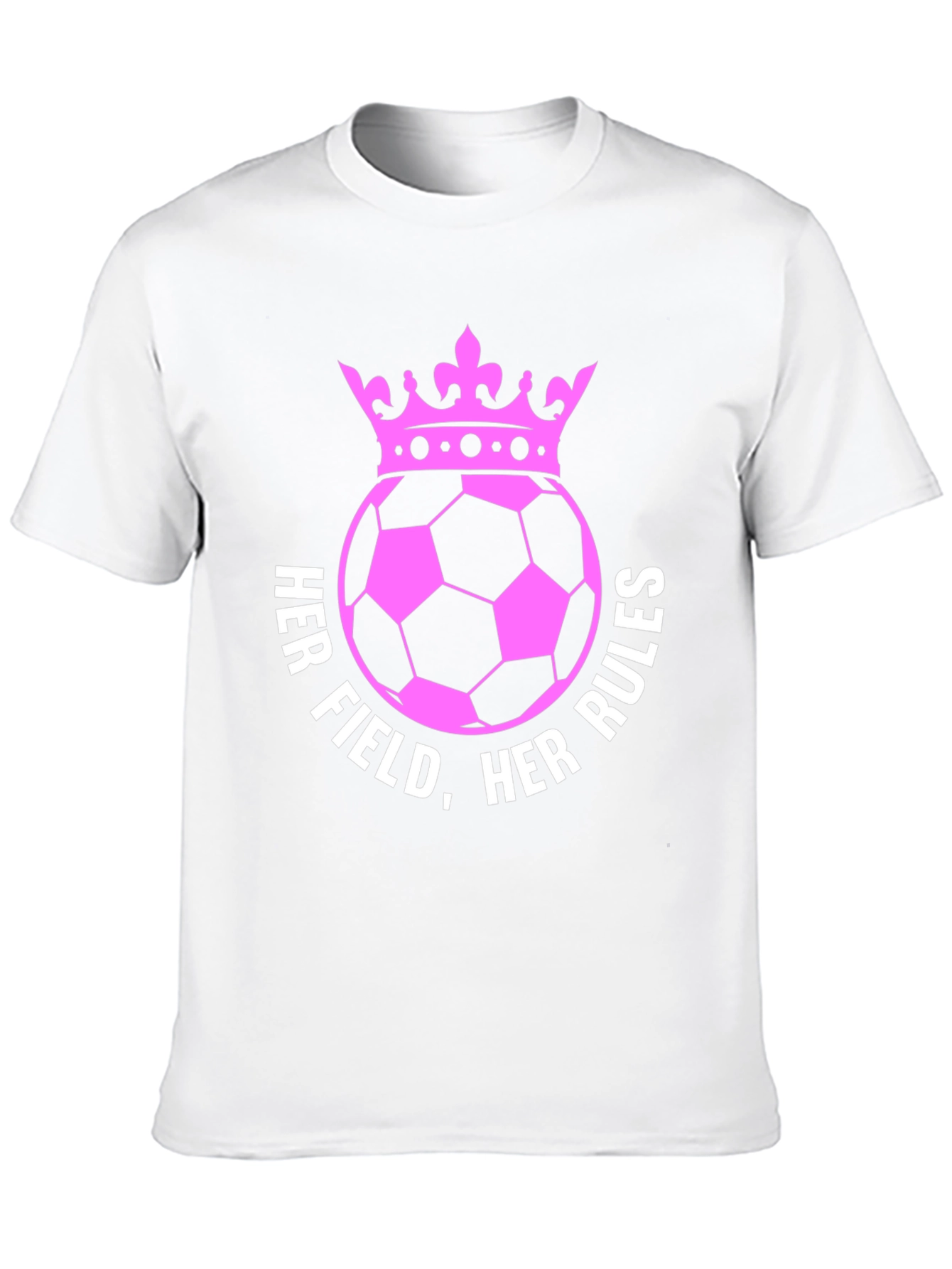 Her Field Her Rules Soccer Crown T-Shirt