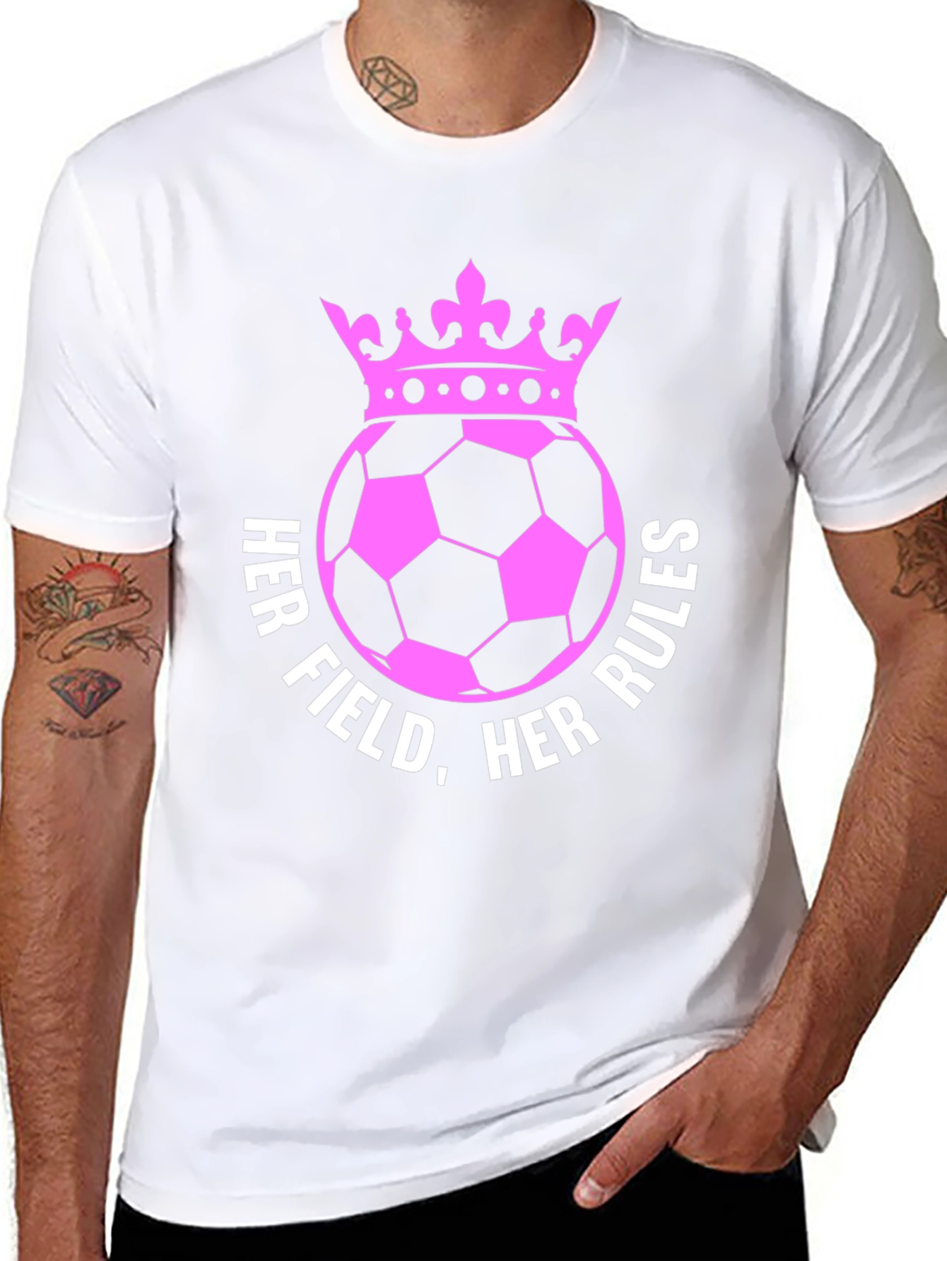 Her Field Her Rules Soccer Crown T-Shirt