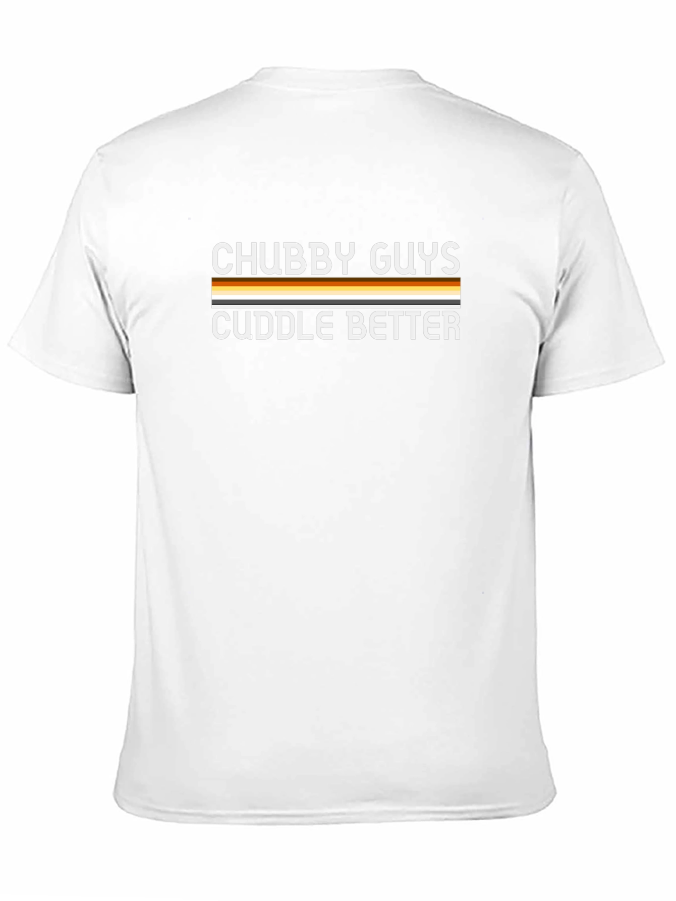 Chubby Guys Cuddle Better Black T-Shirt