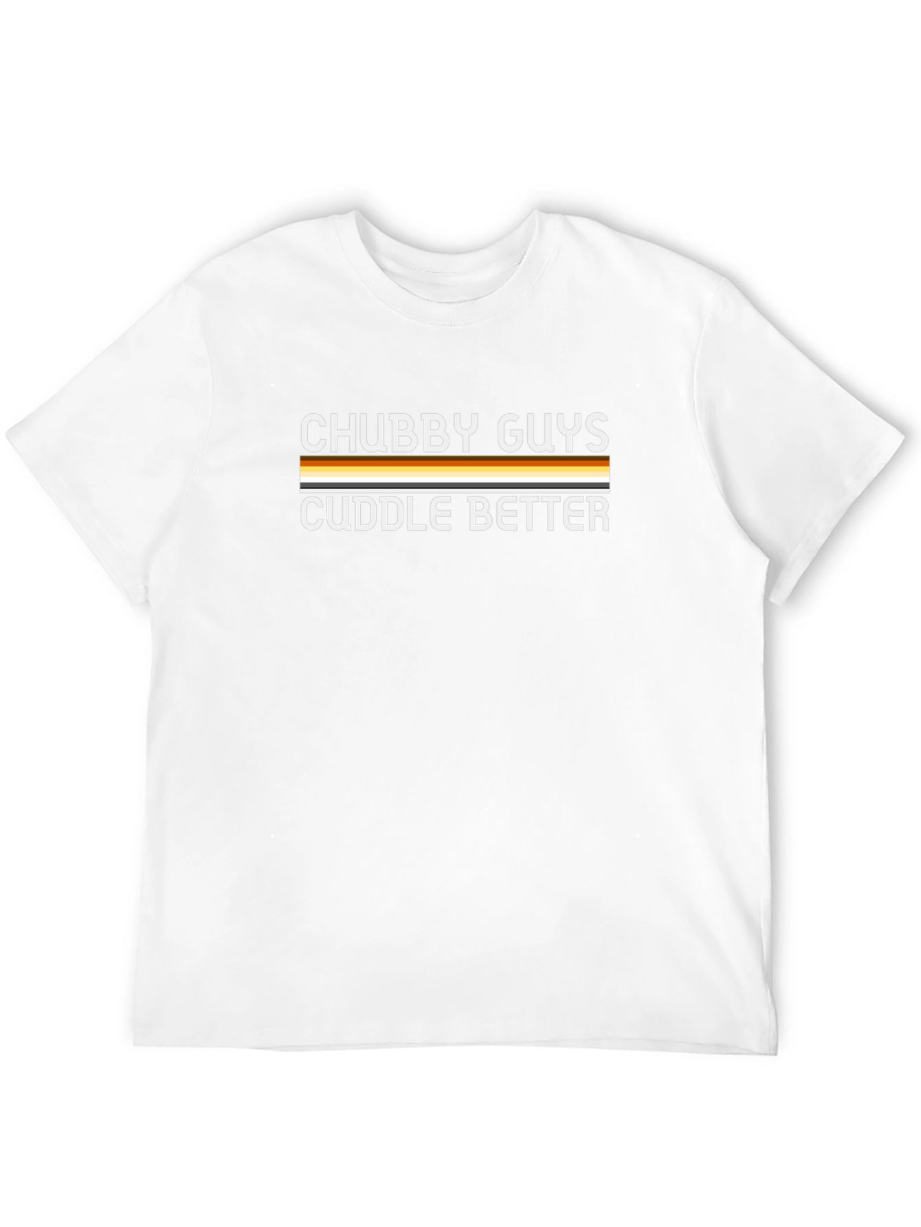 Chubby Guys Cuddle Better Black T-Shirt