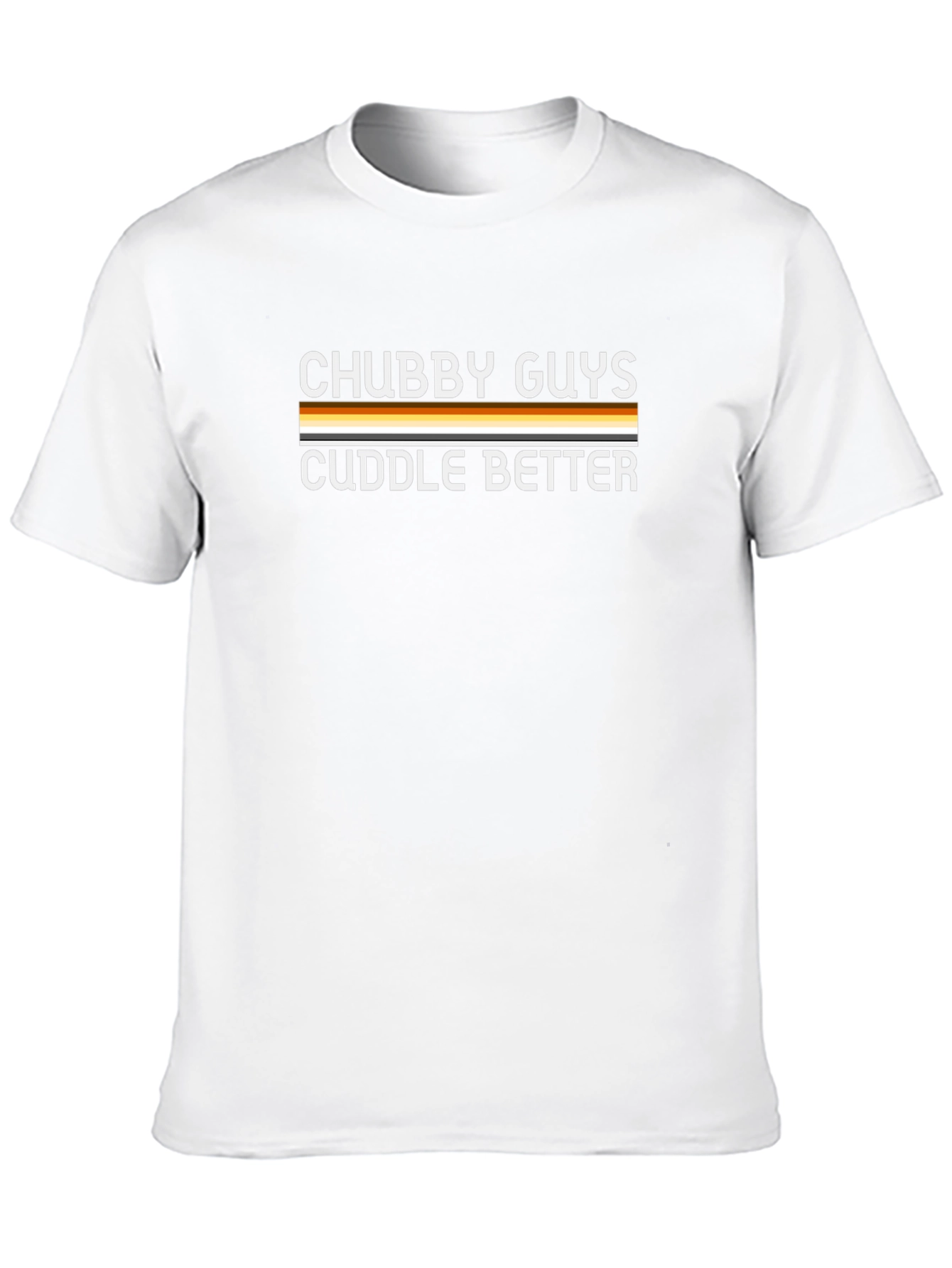 Chubby Guys Cuddle Better Black T-Shirt