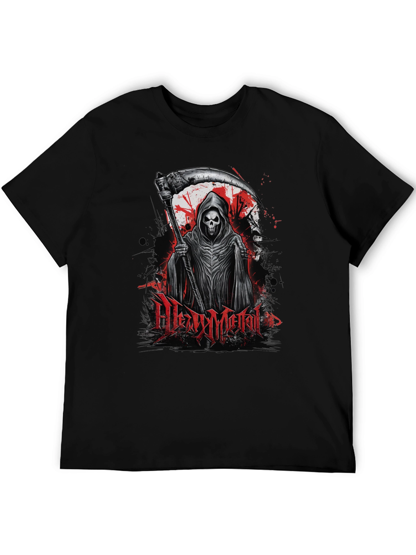 Heavy Metal Reaper Graphic T-Shirt