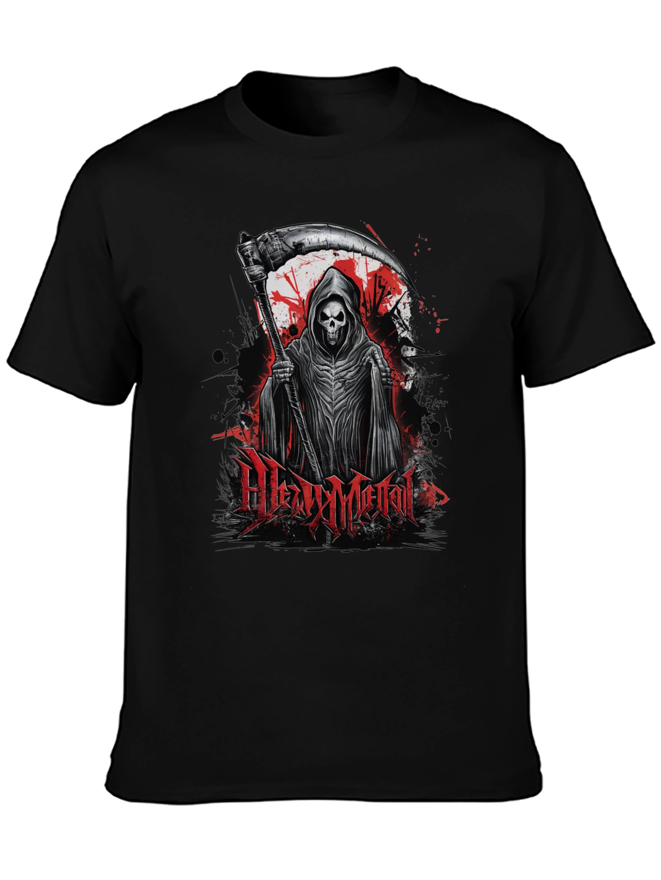 Heavy Metal Reaper Graphic T-Shirt