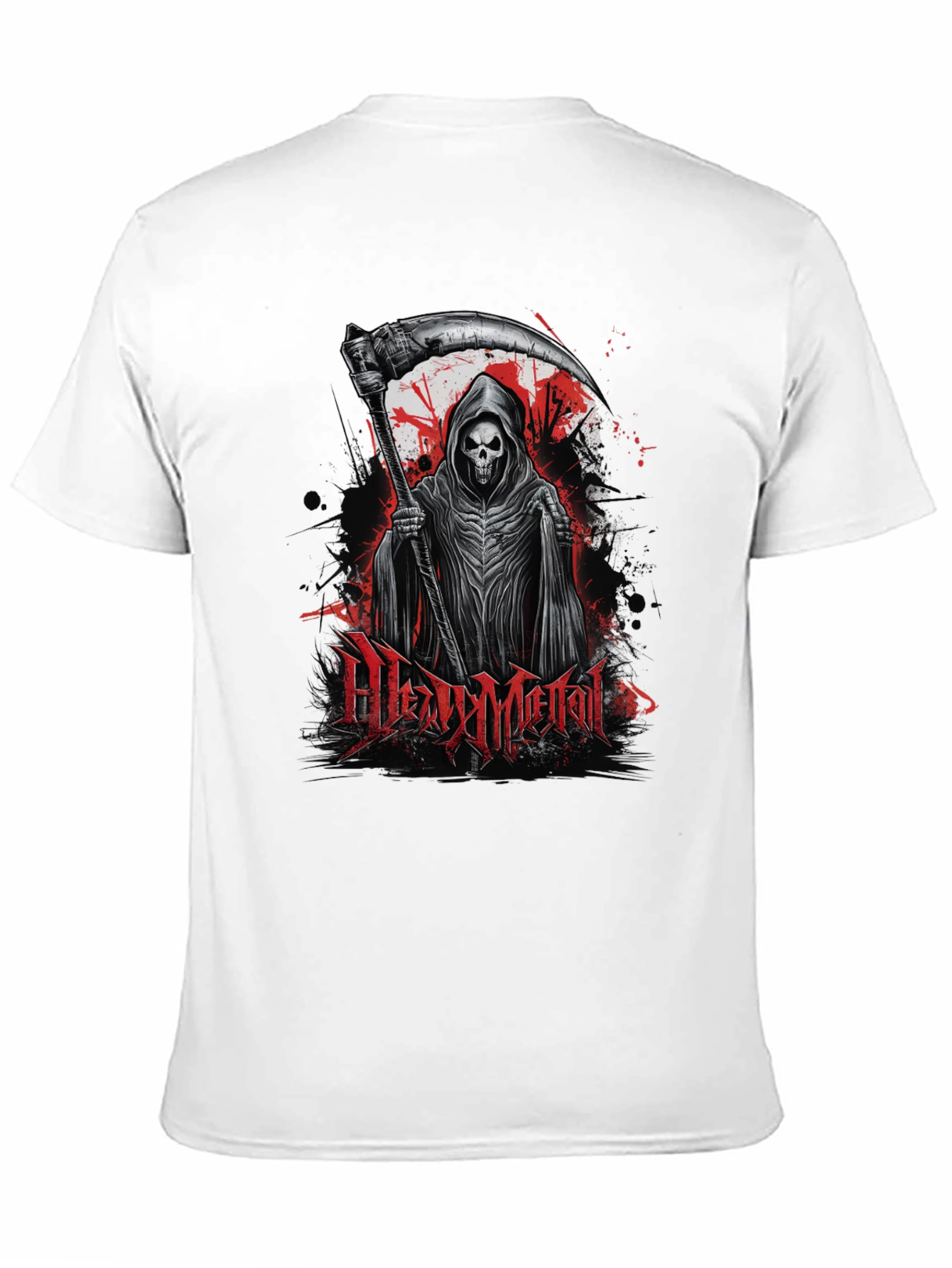 Heavy Metal Reaper Graphic T-Shirt