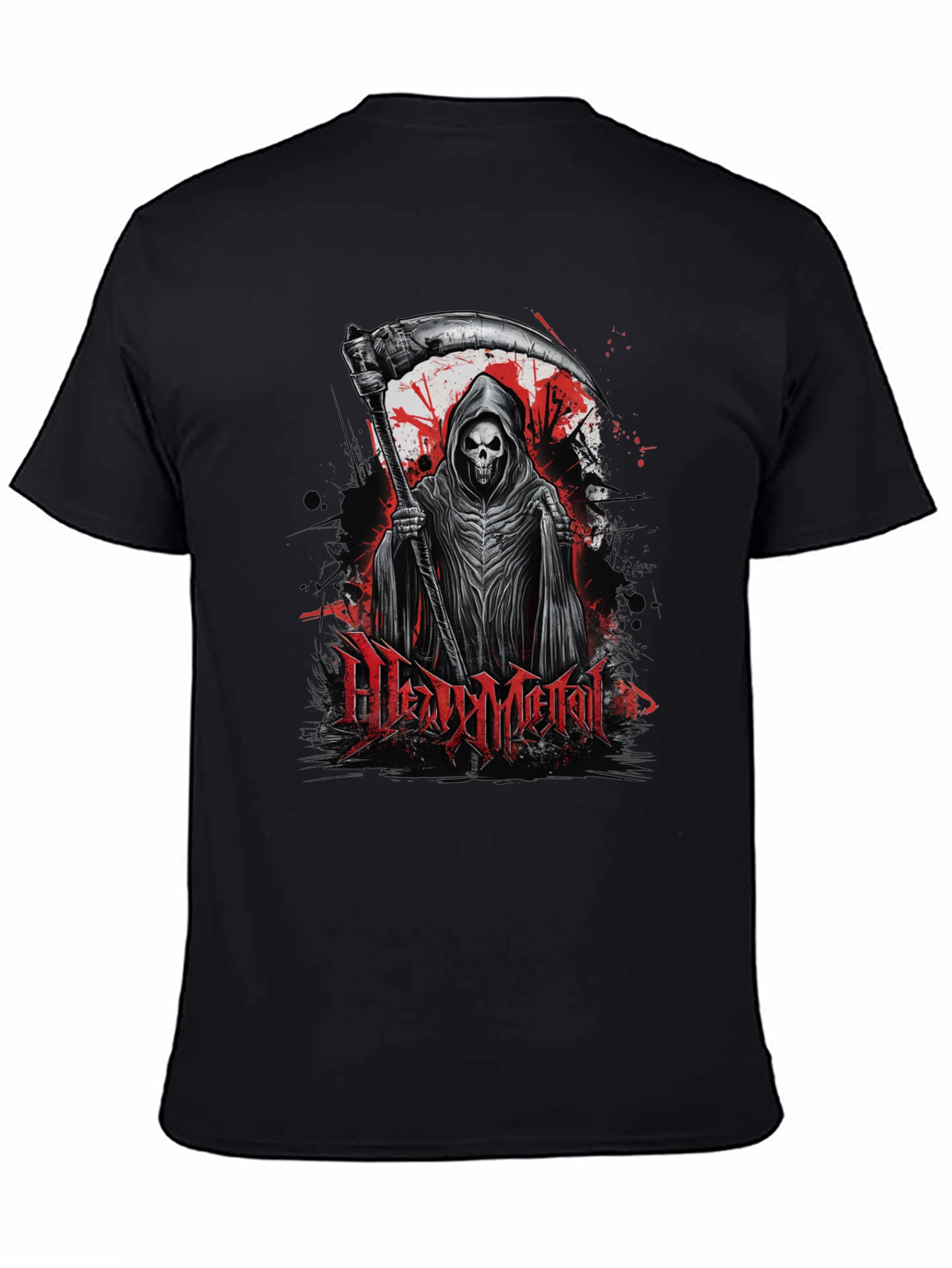Heavy Metal Reaper Graphic T-Shirt