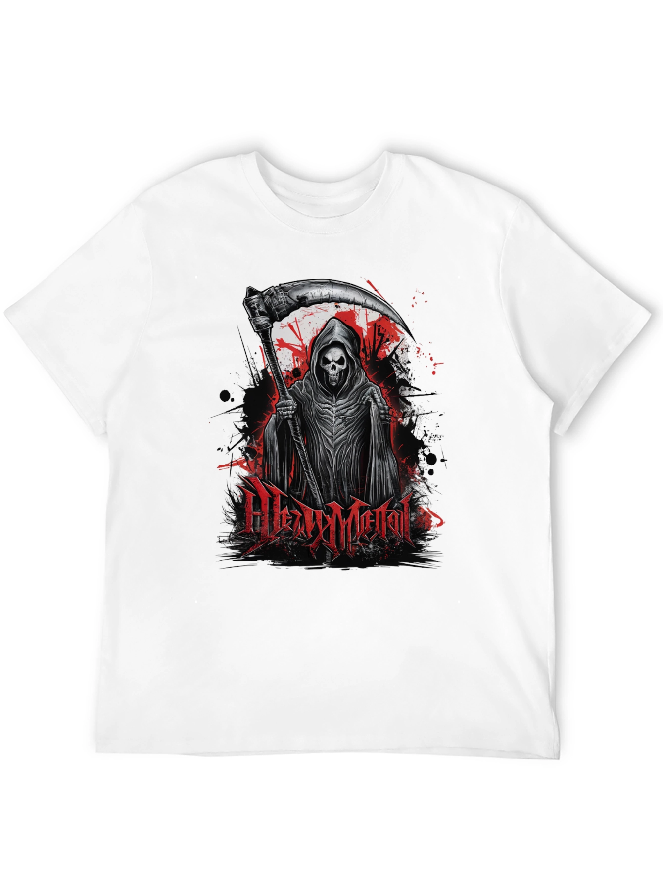 Heavy Metal Reaper Graphic T-Shirt