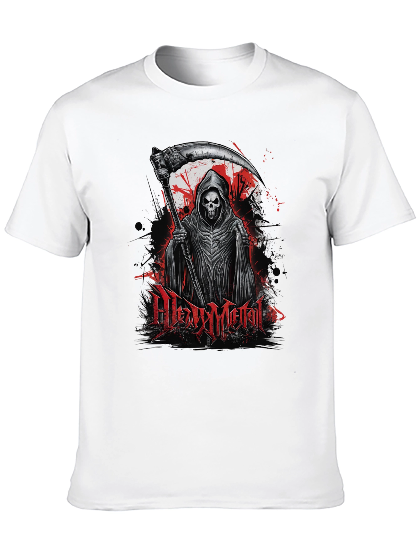 Heavy Metal Reaper Graphic T-Shirt