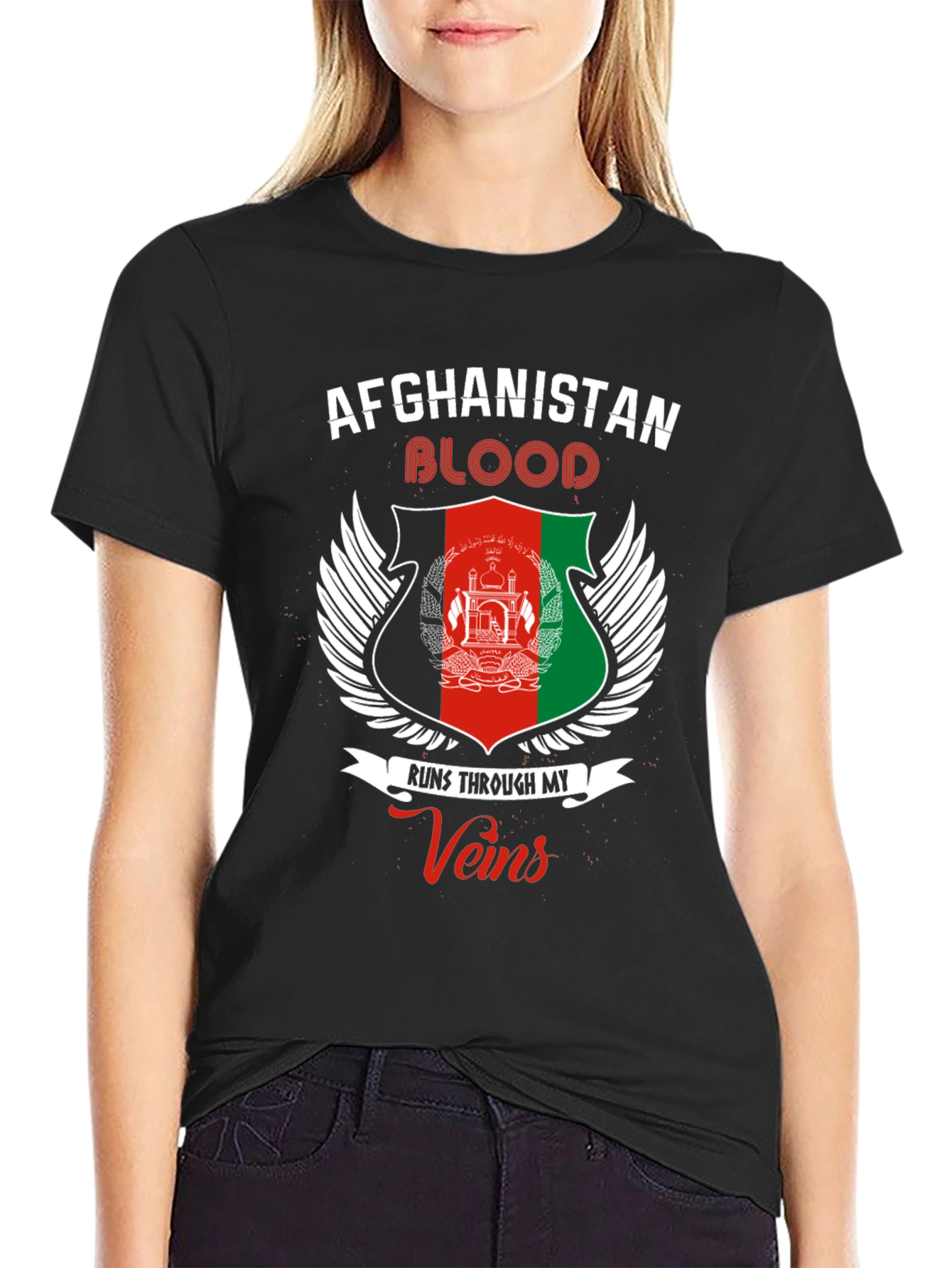 Afghanistan Blood Runs Through My Veins T-Shirt