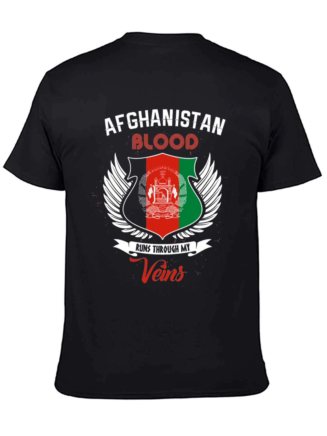 Afghanistan Blood Runs Through My Veins T-Shirt