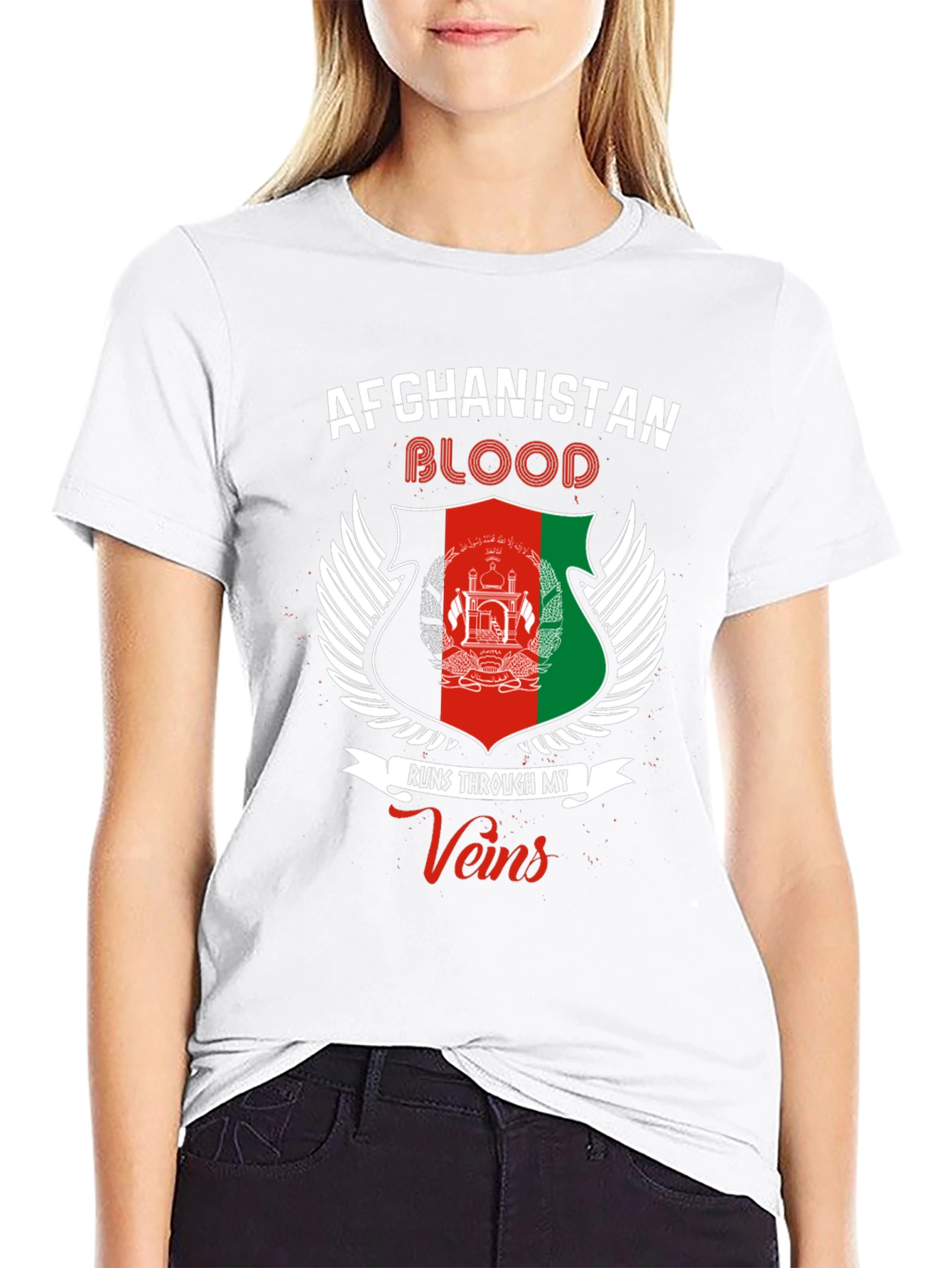 Afghanistan Blood Runs Through My Veins T-Shirt