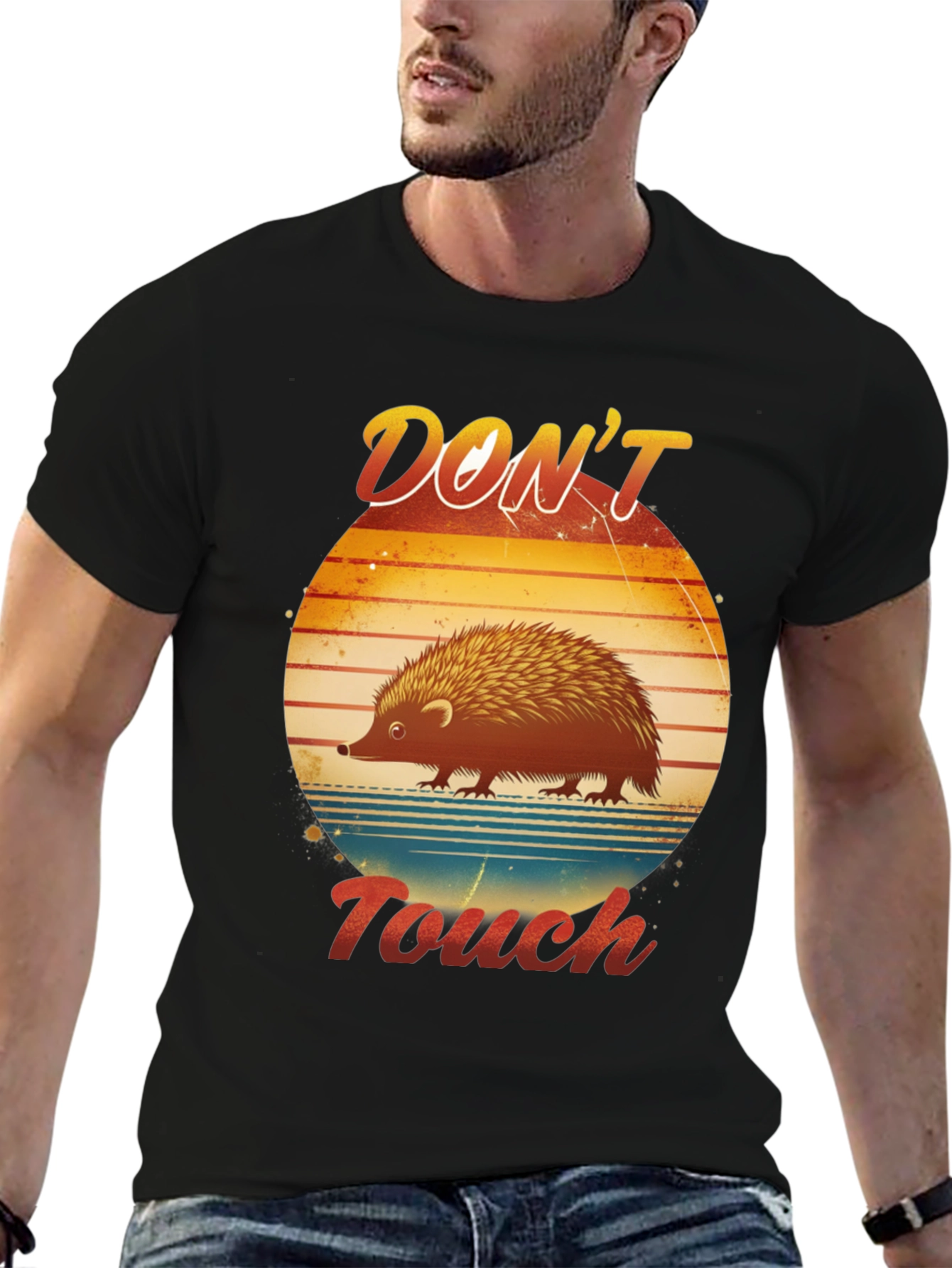 Dont Touch Hedgehog Graphic T-Shirt
