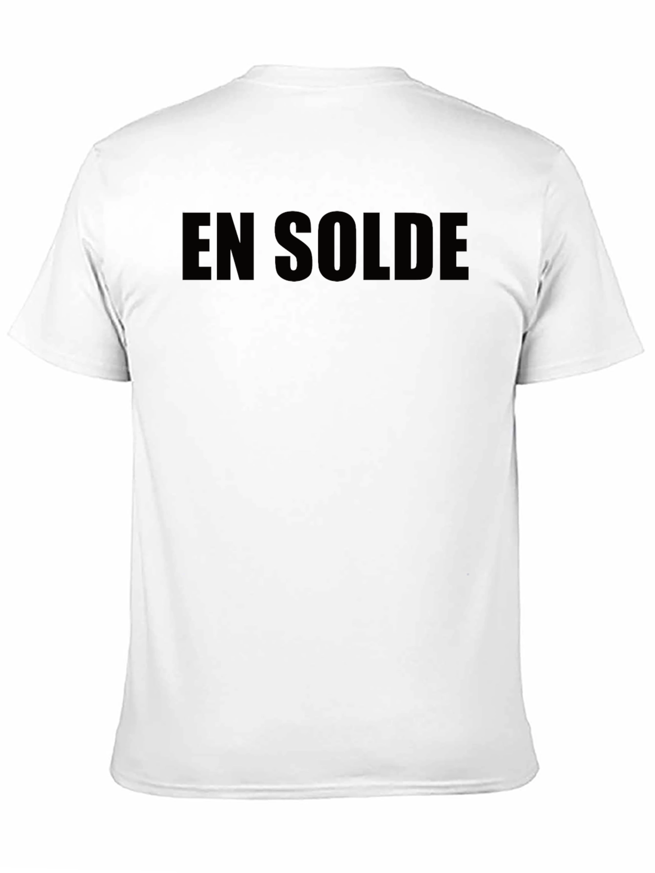 En Solde Black Graphic T-Shirt