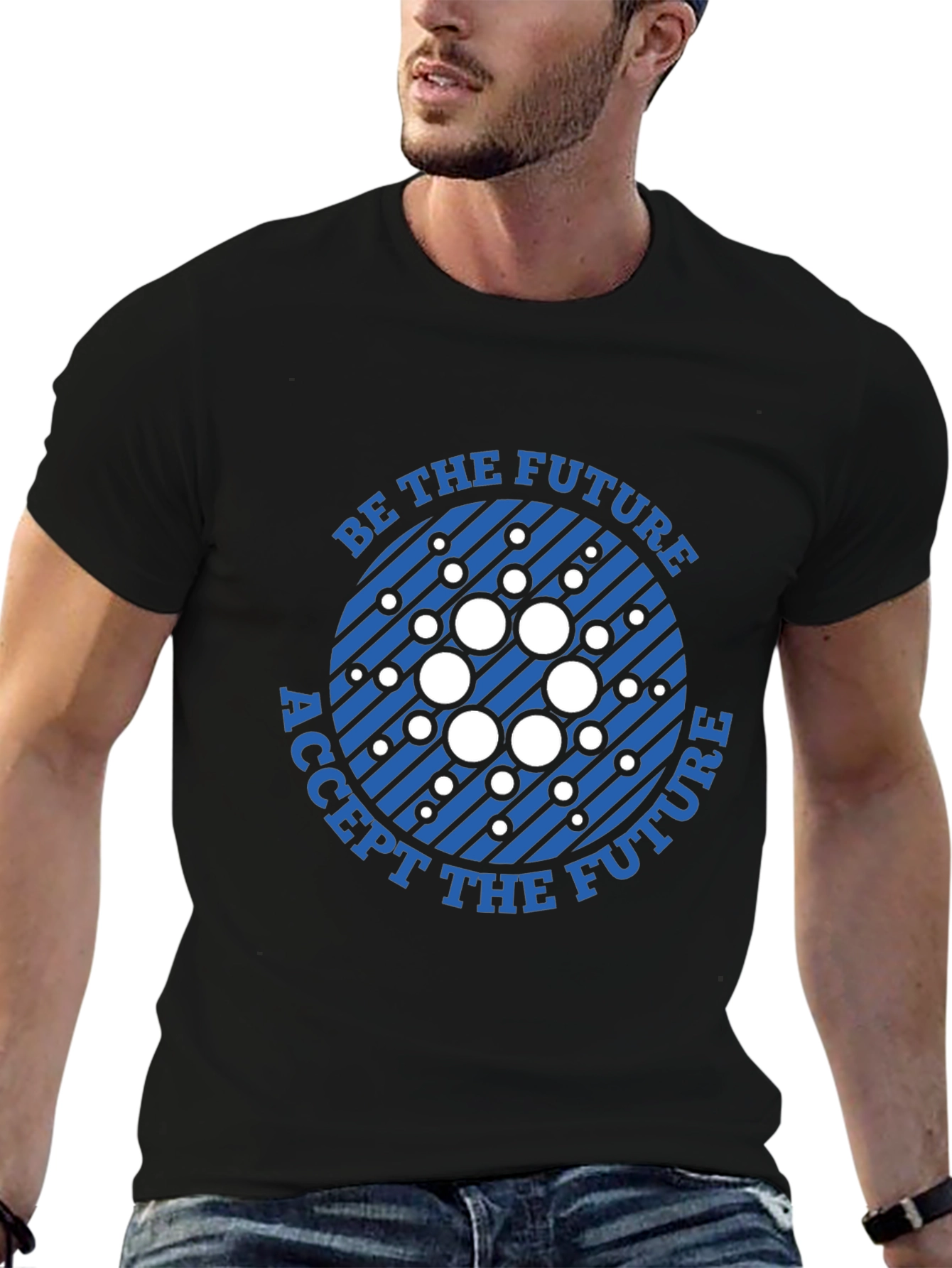 Be the Future Black T-Shirt - Crypto Inspired Design