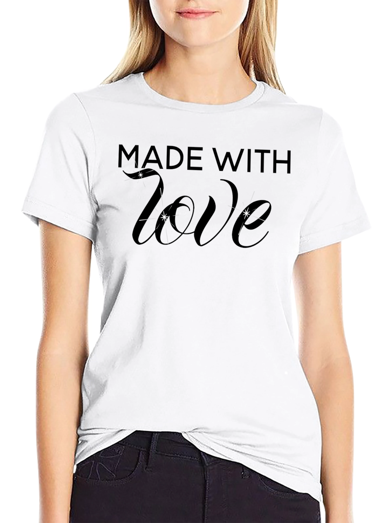 Made With Love Graphic Tee - Black