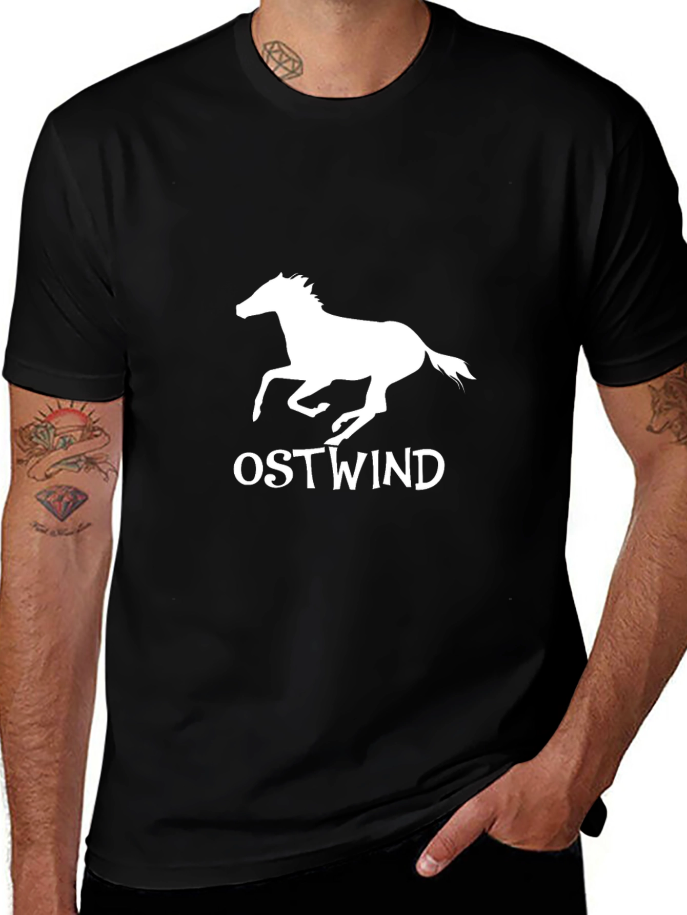 Ostwind Horse Graphic T-Shirt - Black