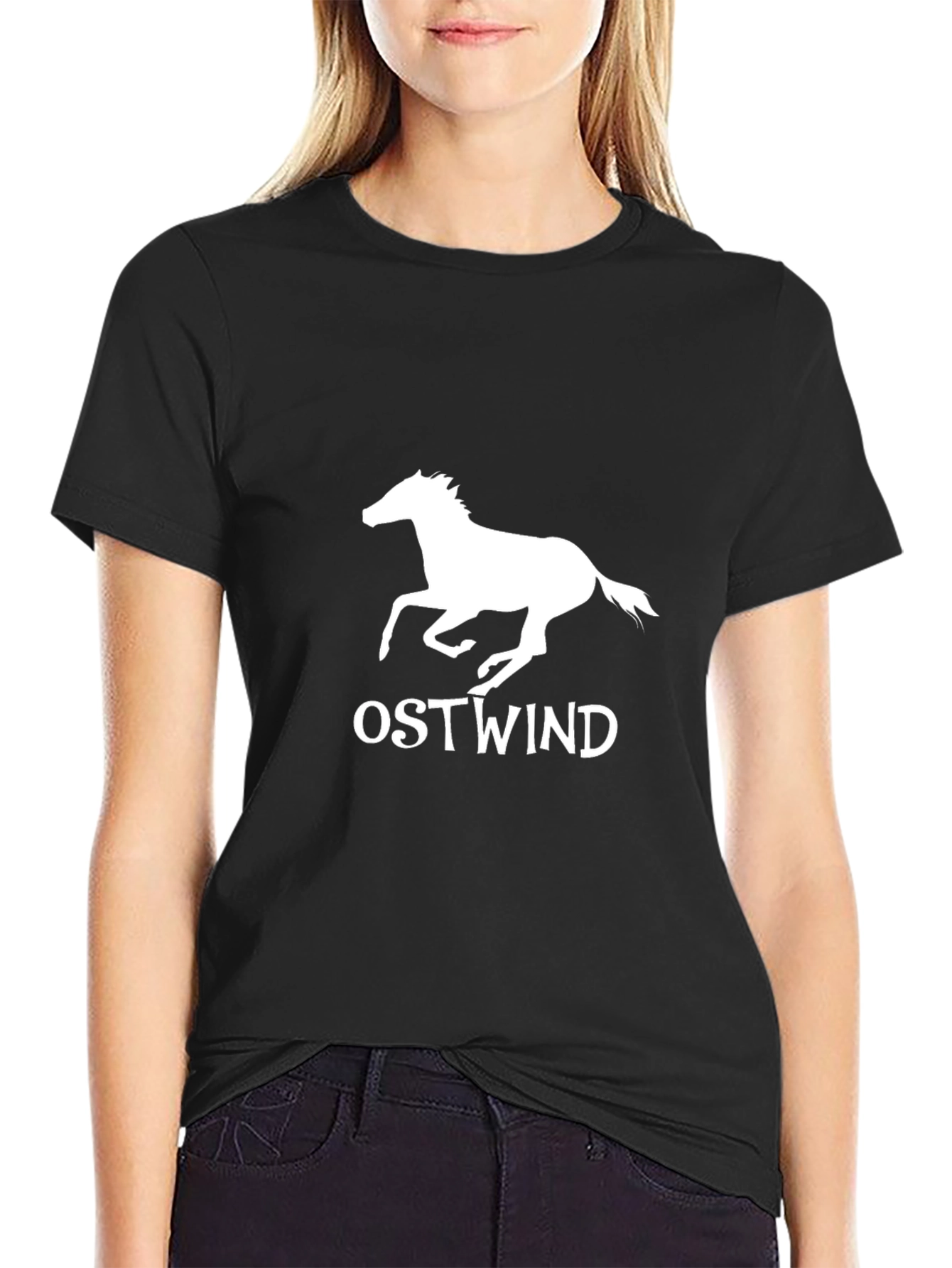 Ostwind Horse Graphic T-Shirt - Black
