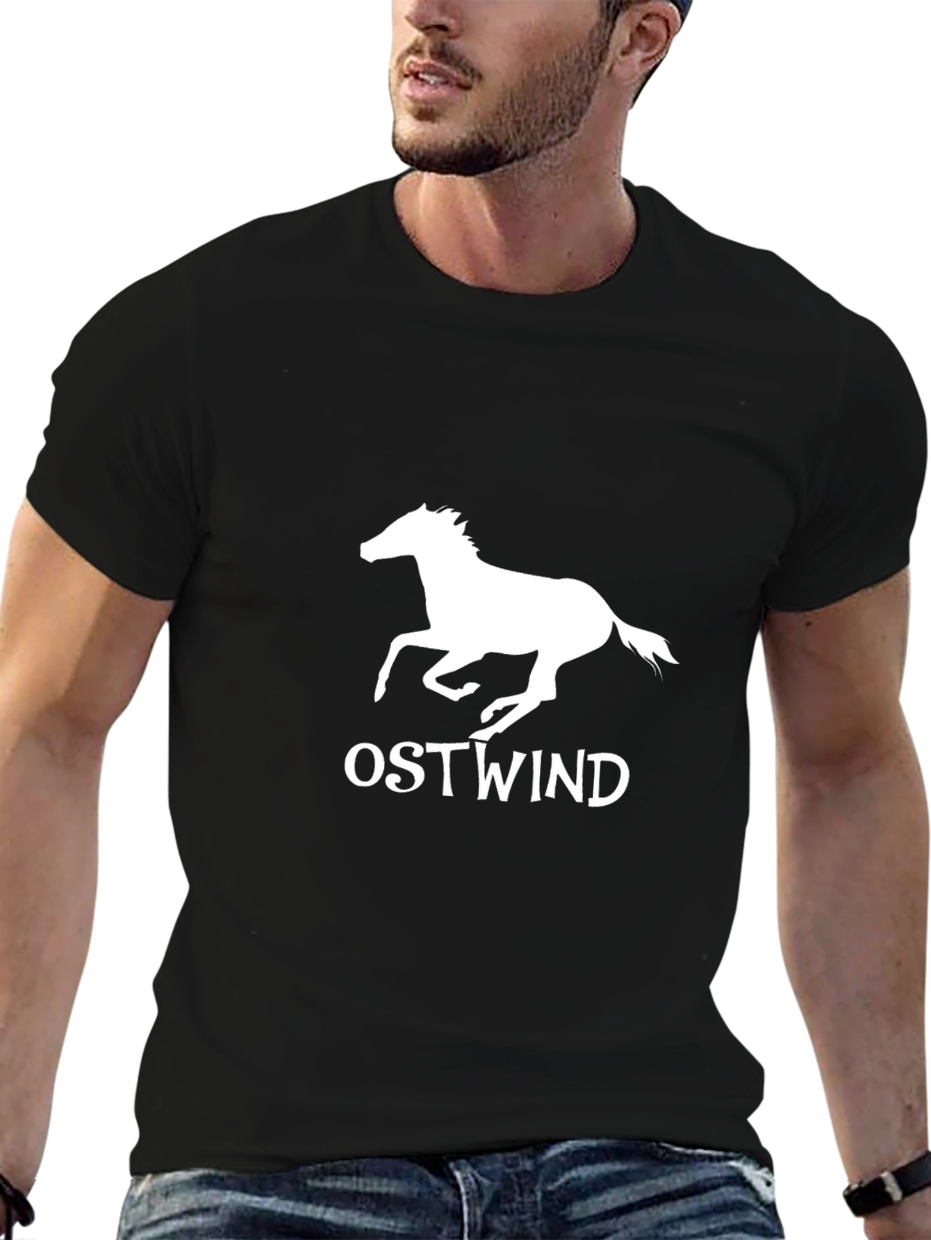 Ostwind Horse Graphic T-Shirt - Black