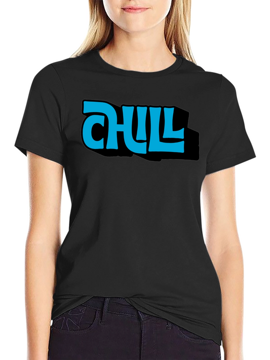 Chill Black Graphic Tee for Casual Comfort
