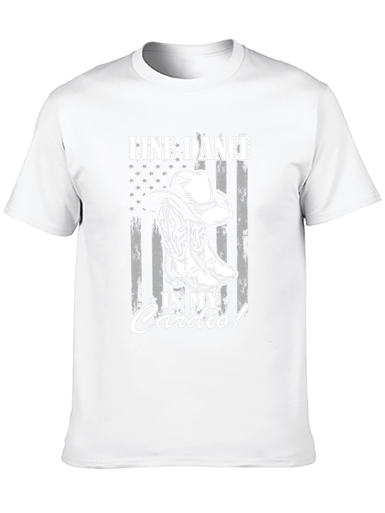 Line Dance Cardio T-Shirt Cowboy Boots Graphic Tee
