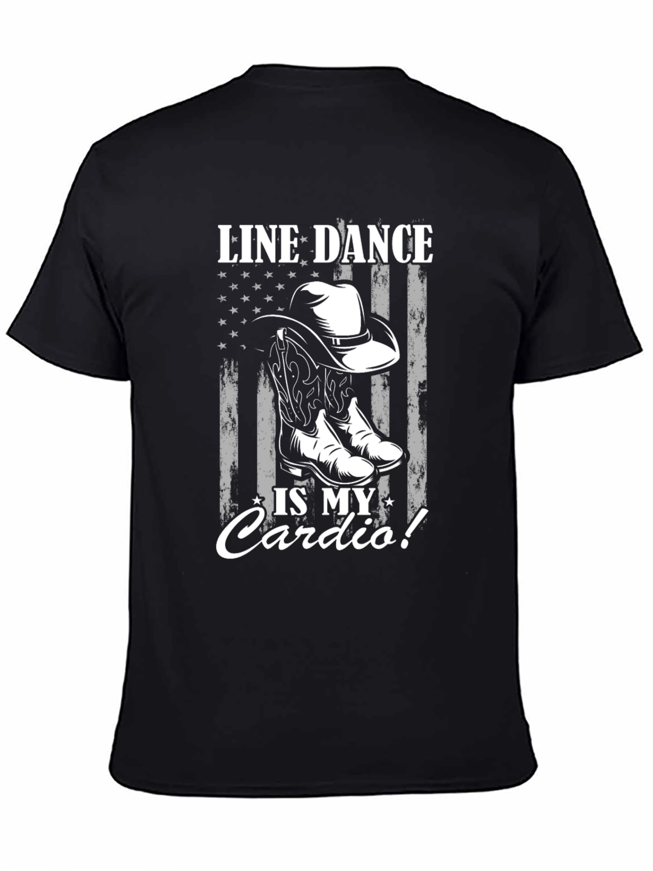 Line Dance Cardio T-Shirt Cowboy Boots Graphic Tee