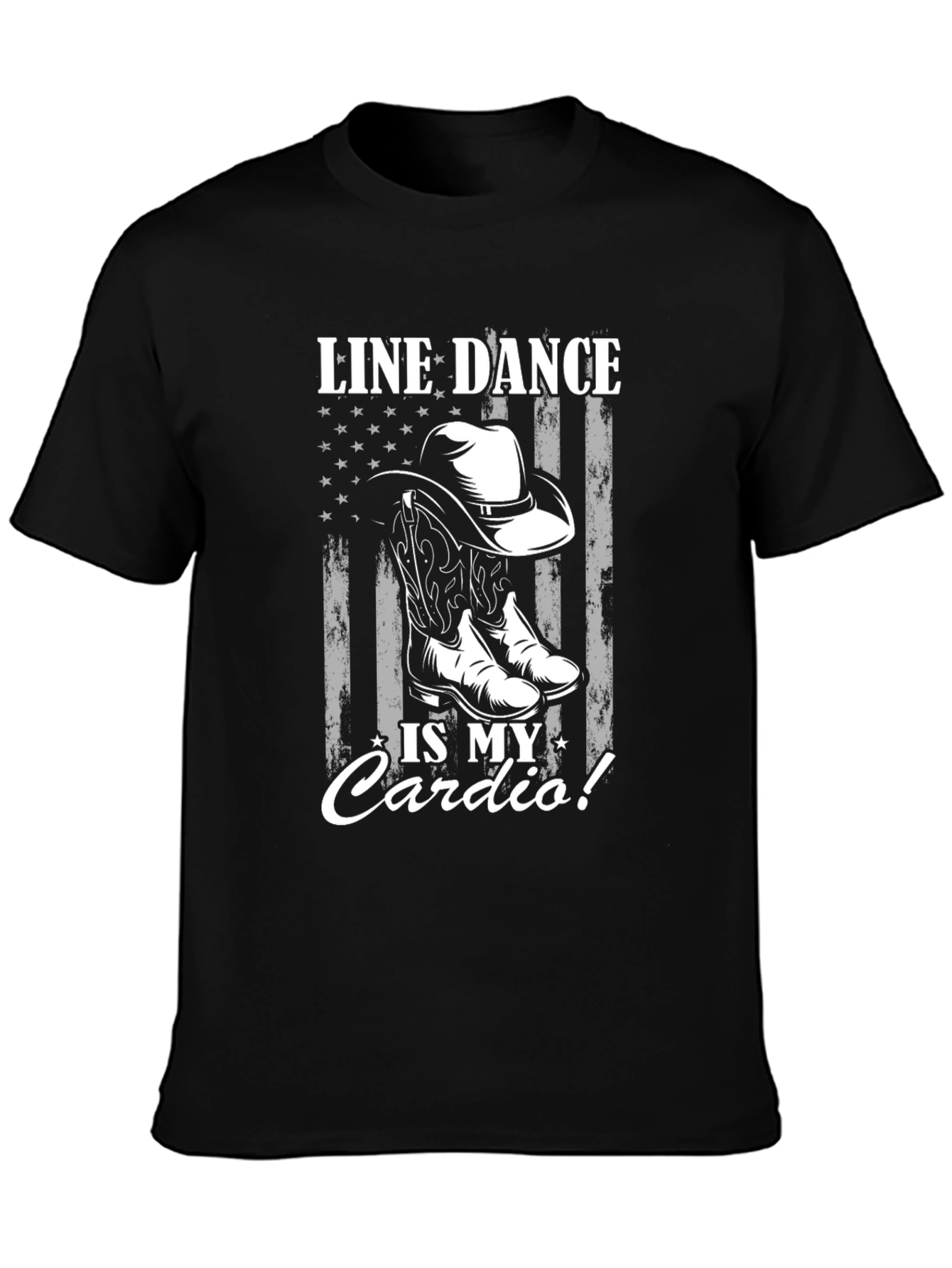 Line Dance Cardio T-Shirt Cowboy Boots Graphic Tee