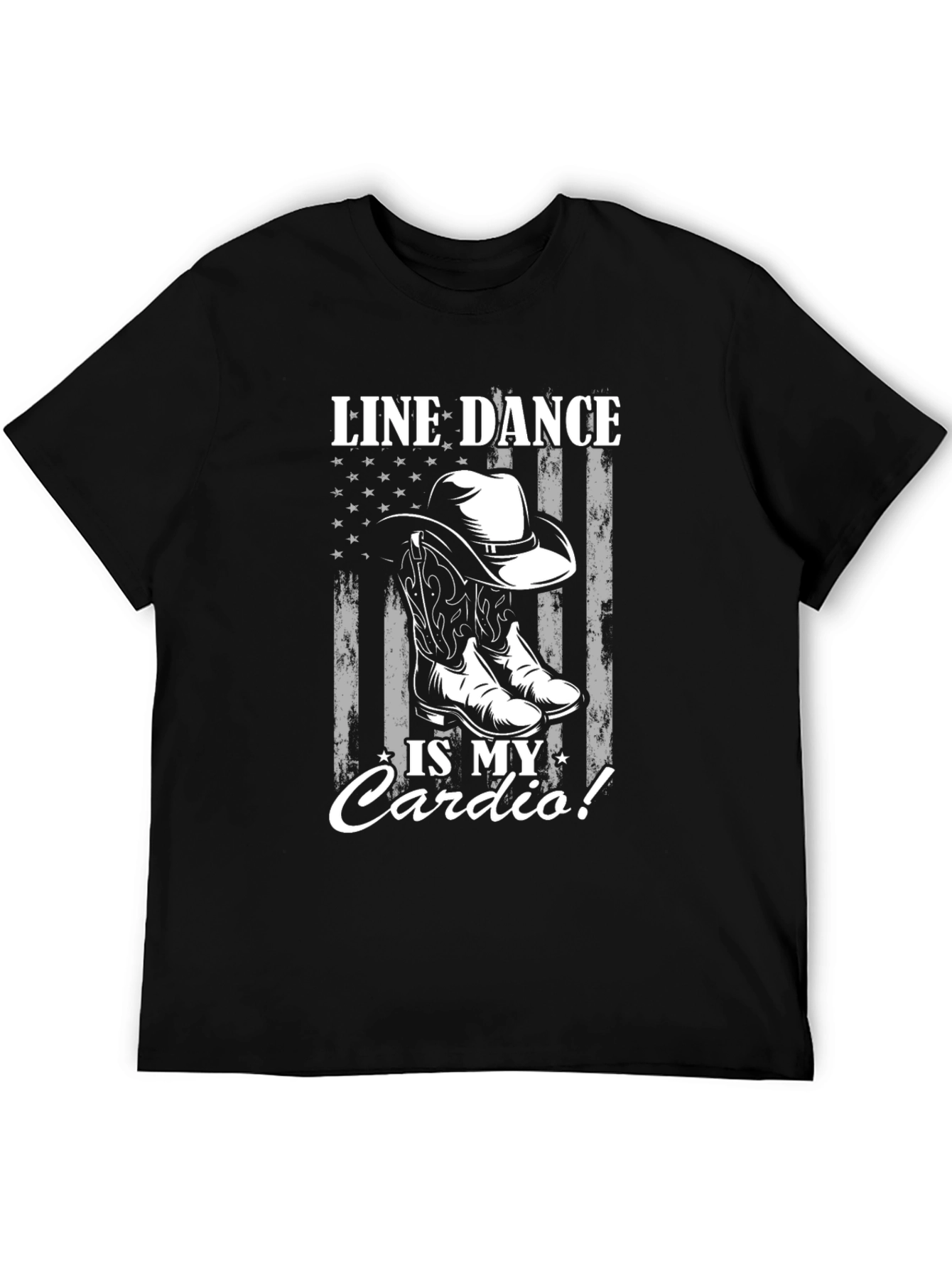 Line Dance Cardio T-Shirt Cowboy Boots Graphic Tee