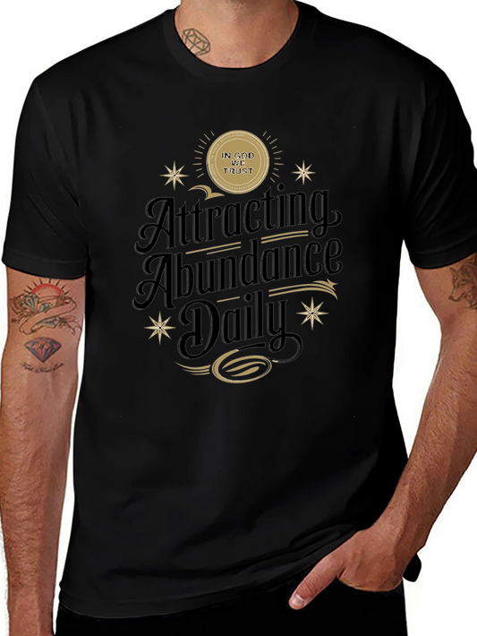 Attracting Abundance Daily Black T-Shirt