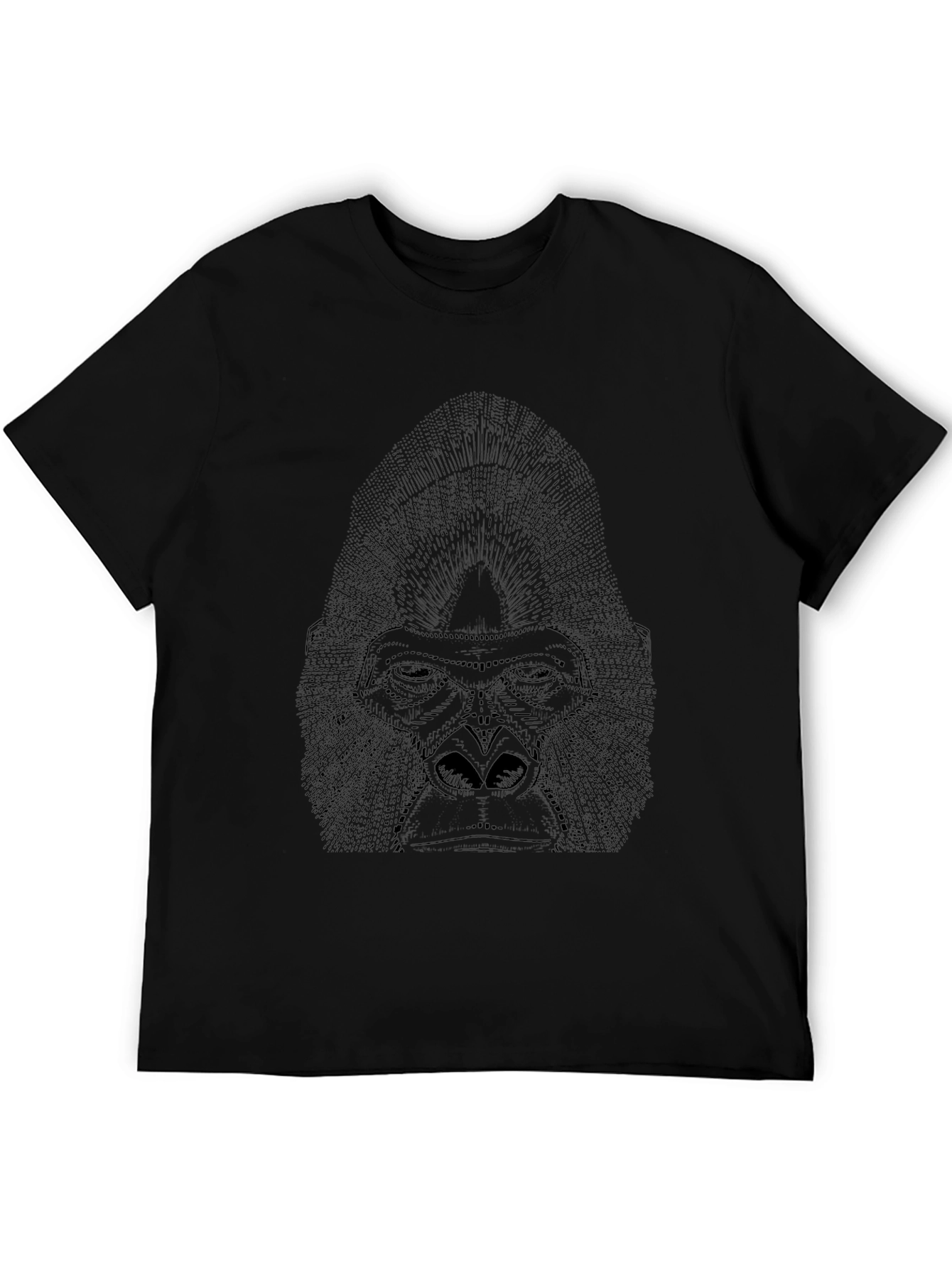 Gorilla Graphic Print Black T-Shirt