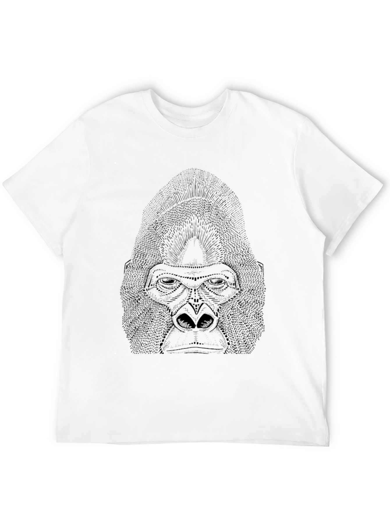 Gorilla Graphic Print Black T-Shirt
