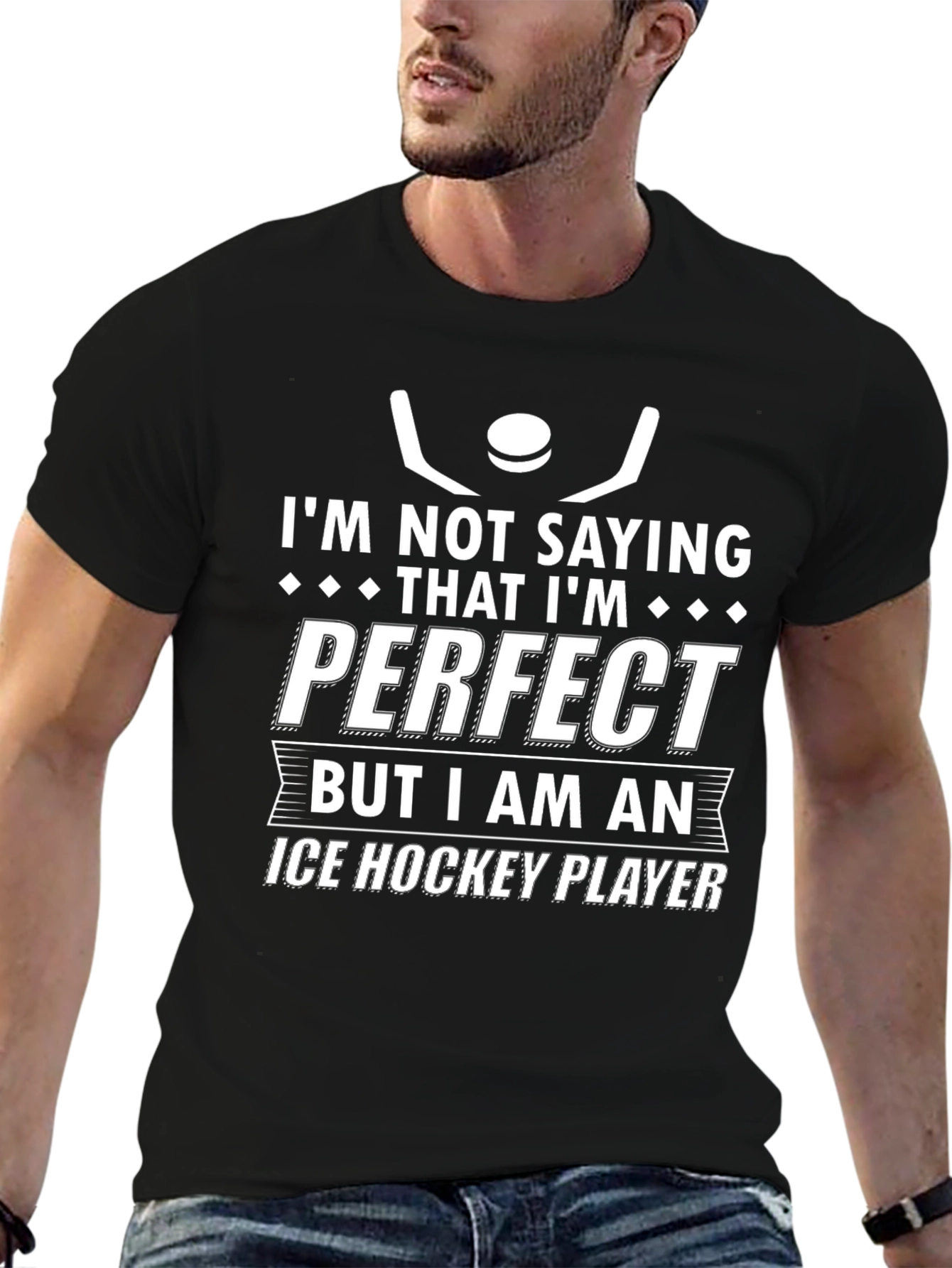 Ice Hockey Player Novelty T-Shirt