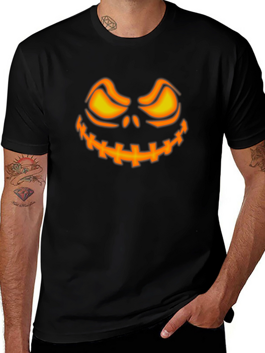 Spooky Pumpkin Face Halloween T-Shirt