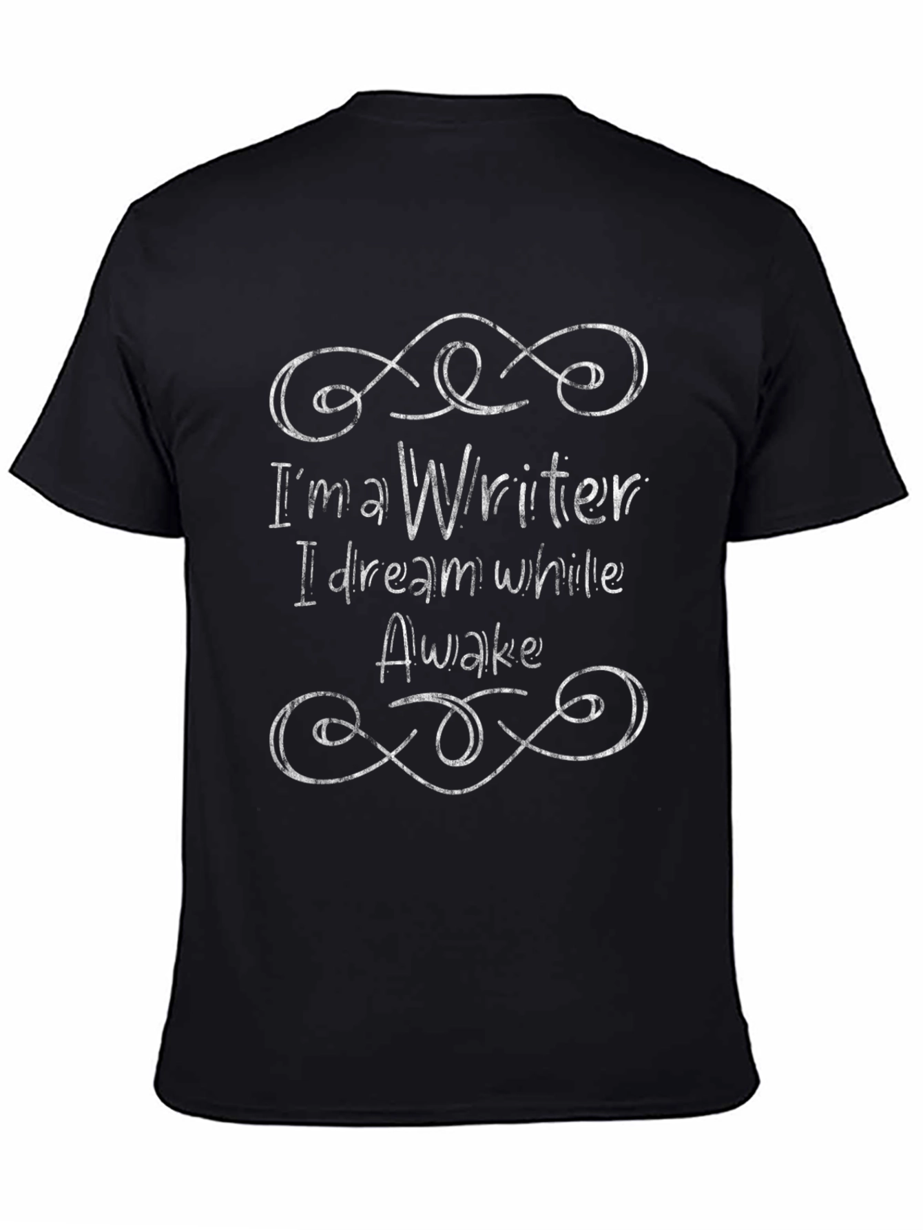 Writer Dreamer T-Shirt - Black Graphic Tee